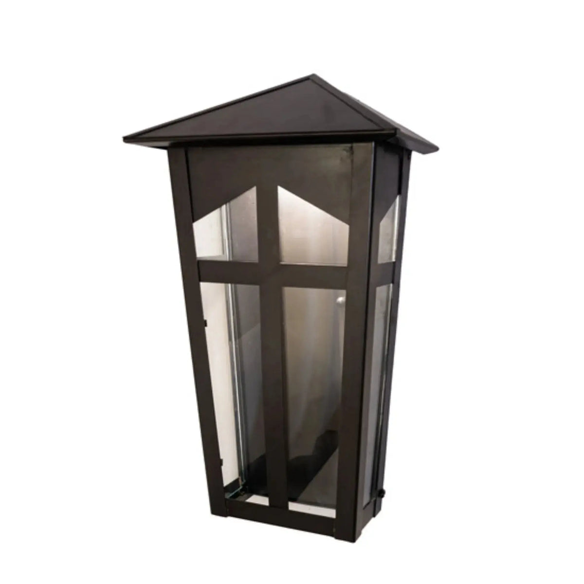 9" Wide Portchester Lantern Wall Sconce – Black Patina – Clear Glass – Wet-Rated – Meyda Lighting Meyda Lighting