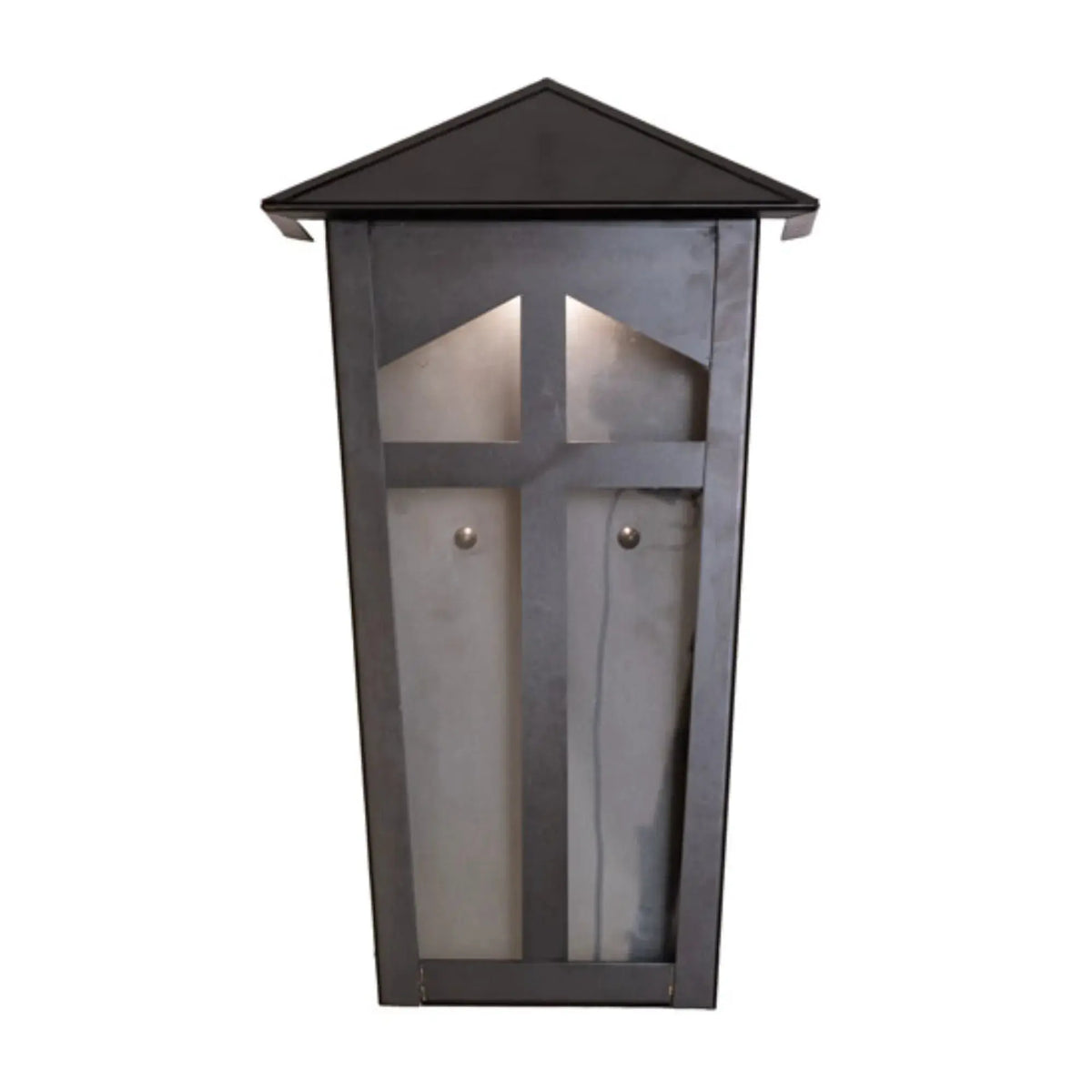 9" Wide Portchester Lantern Wall Sconce – Black Patina – Clear Glass – Wet-Rated – Meyda Lighting Meyda Lighting