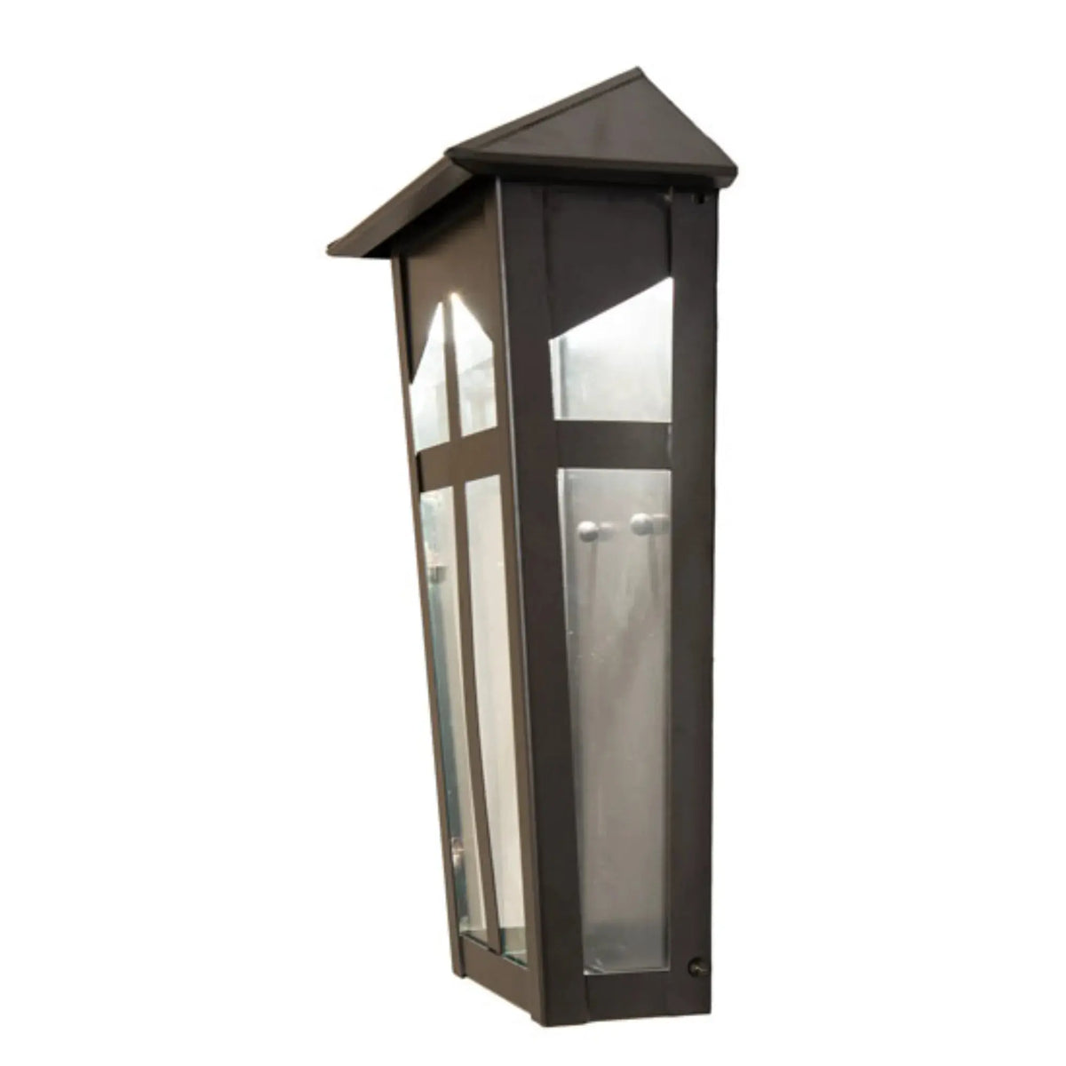 9" Wide Portchester Lantern Wall Sconce – Black Patina – Clear Glass – Wet-Rated – Meyda Lighting Meyda Lighting