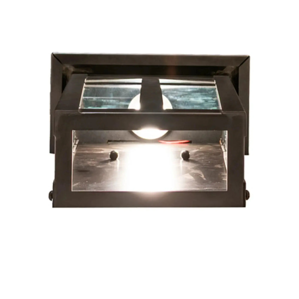 9" Wide Portchester Lantern Wall Sconce – Black Patina – Clear Glass – Wet-Rated – Meyda Lighting Meyda Lighting