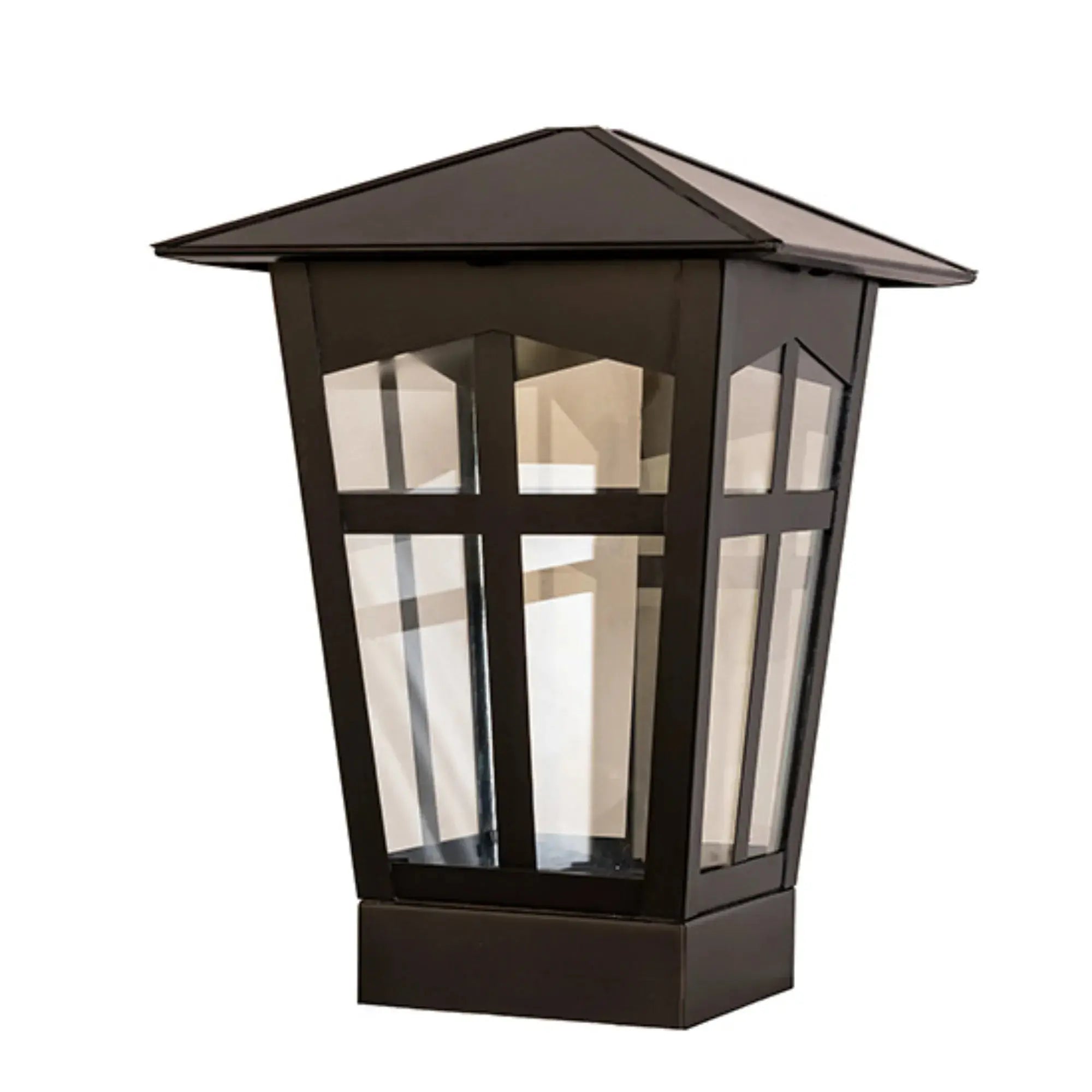 12" Square Portchester Pier Mount – Black Patina – Clear Float Glass – Wet-Rated – Meyda Lighting Meyda Lighting