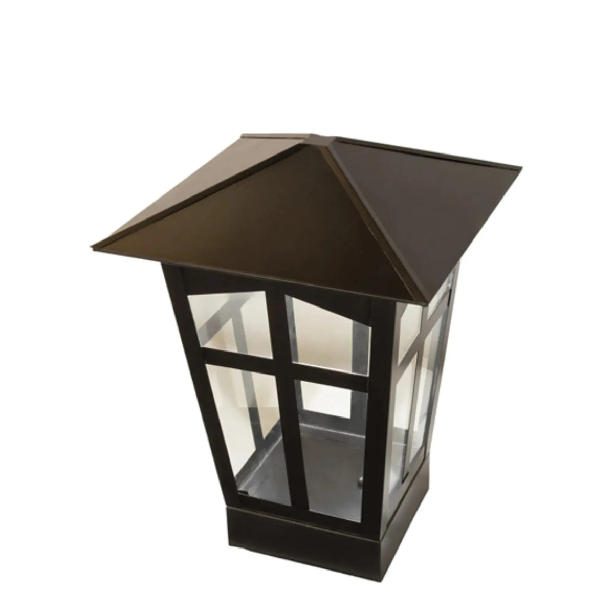 12" Square Portchester Pier Mount – Black Patina – Clear Float Glass – Wet-Rated – Meyda Lighting Meyda Lighting
