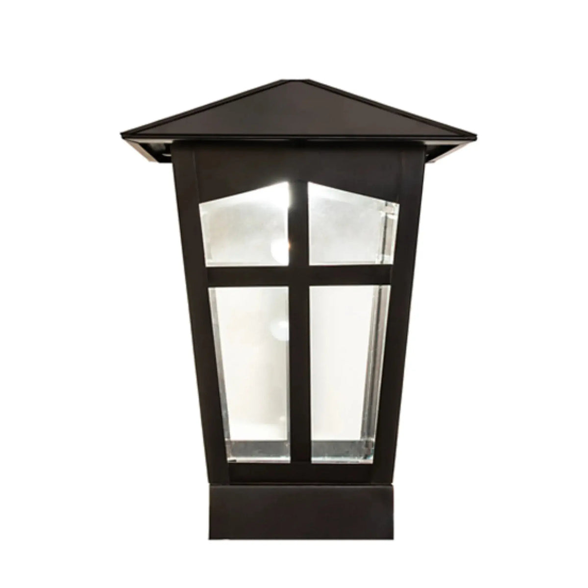 12" Square Portchester Pier Mount – Black Patina – Clear Float Glass – Wet-Rated – Meyda Lighting Meyda Lighting