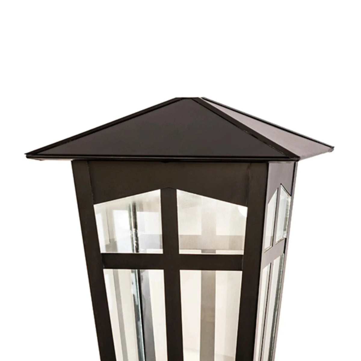 12" Square Portchester Pier Mount – Black Patina – Clear Float Glass – Wet-Rated – Meyda Lighting Meyda Lighting