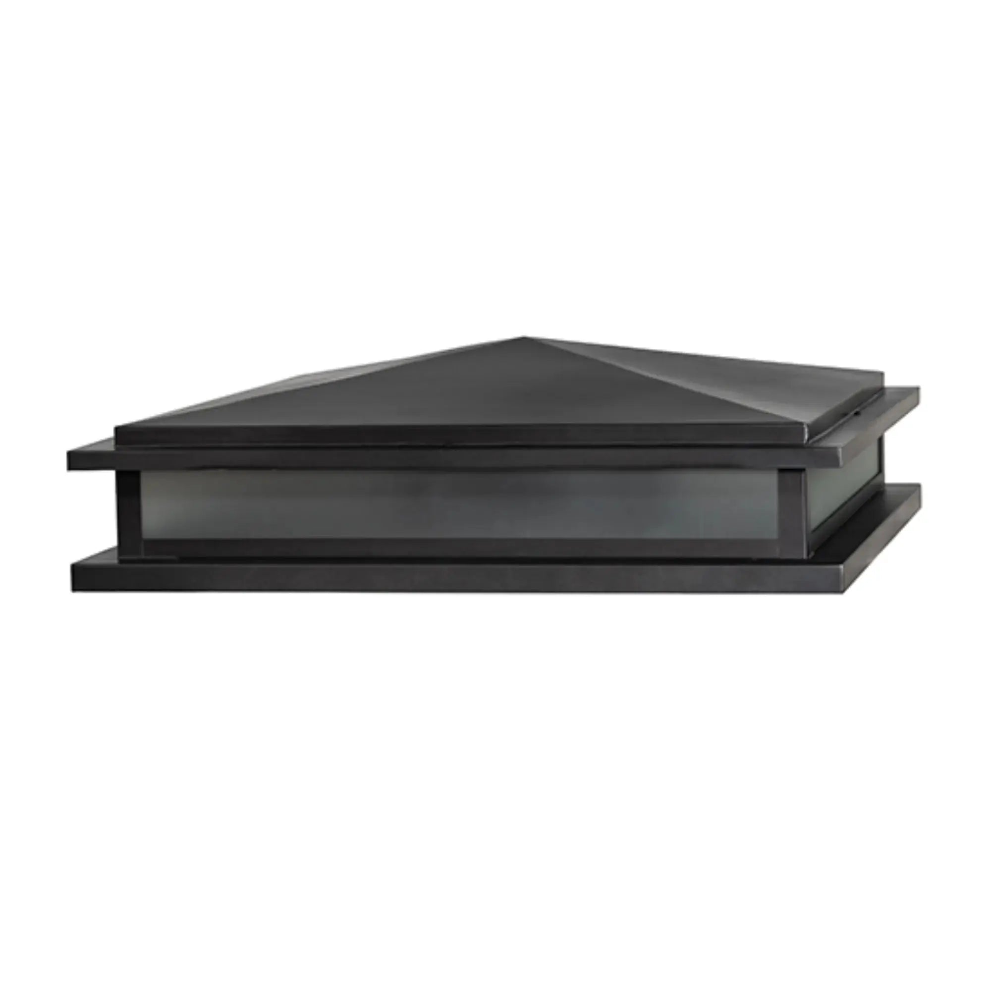 34" Square Seneca Prime Pier Mount – Black Patina – Clear Frosted Glass – Wet-Rated – Meyda Lighting Meyda Lighting
