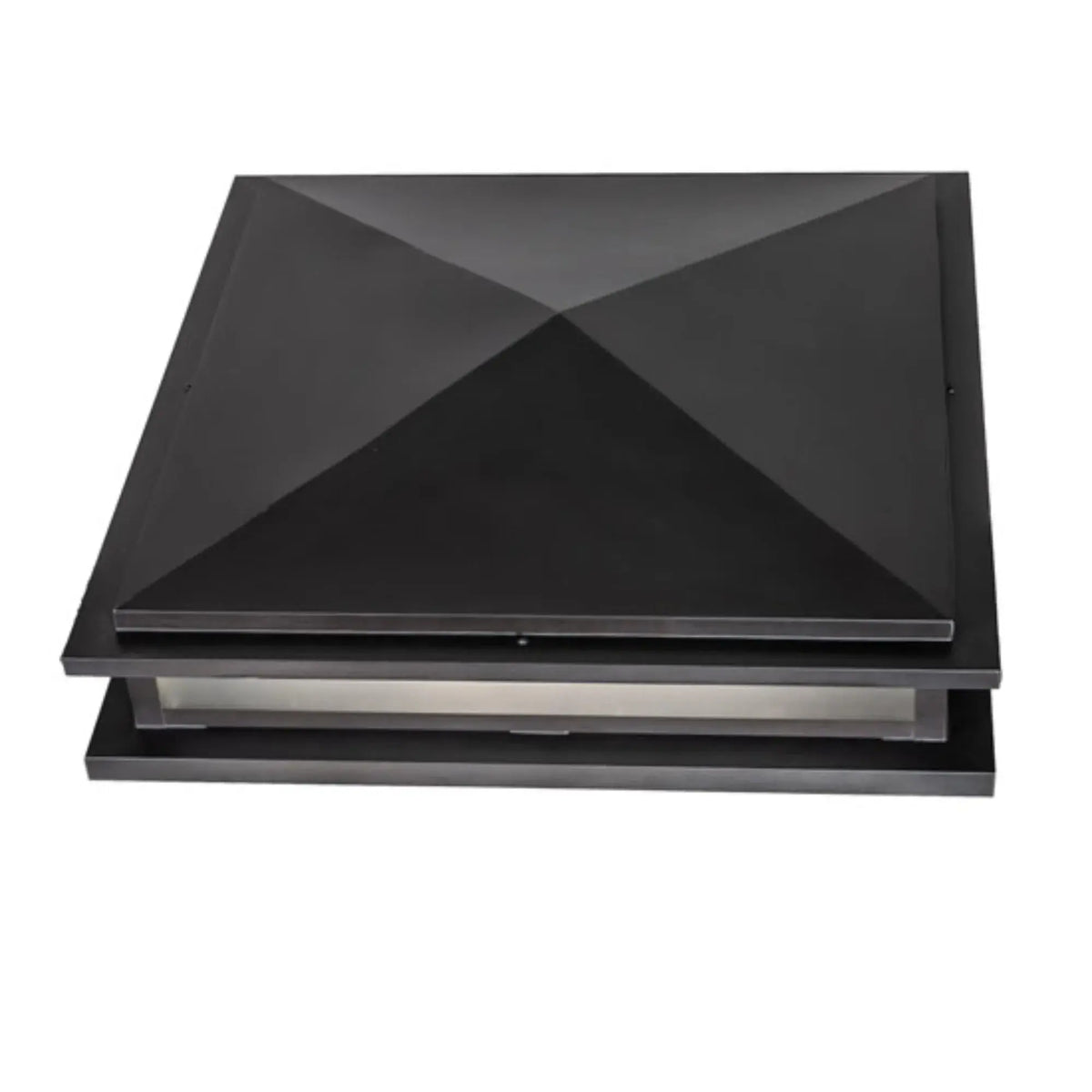 34" Square Seneca Prime Pier Mount – Black Patina – Clear Frosted Glass – Wet-Rated – Meyda Lighting Meyda Lighting