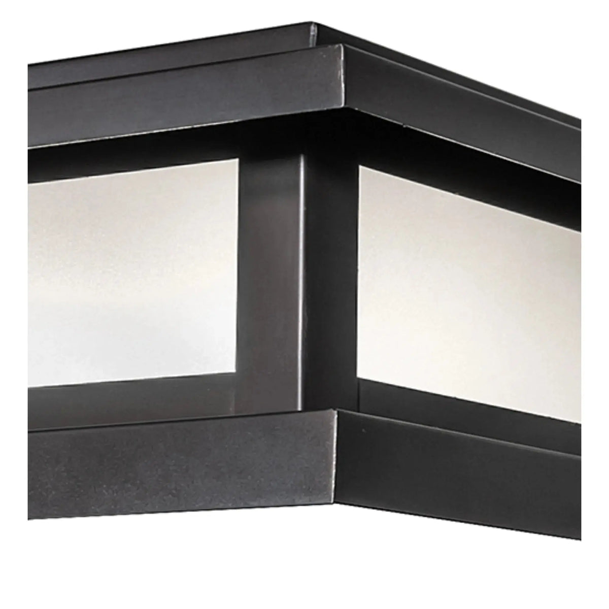 34" Square Seneca Prime Pier Mount – Black Patina – Clear Frosted Glass – Wet-Rated – Meyda Lighting Meyda Lighting