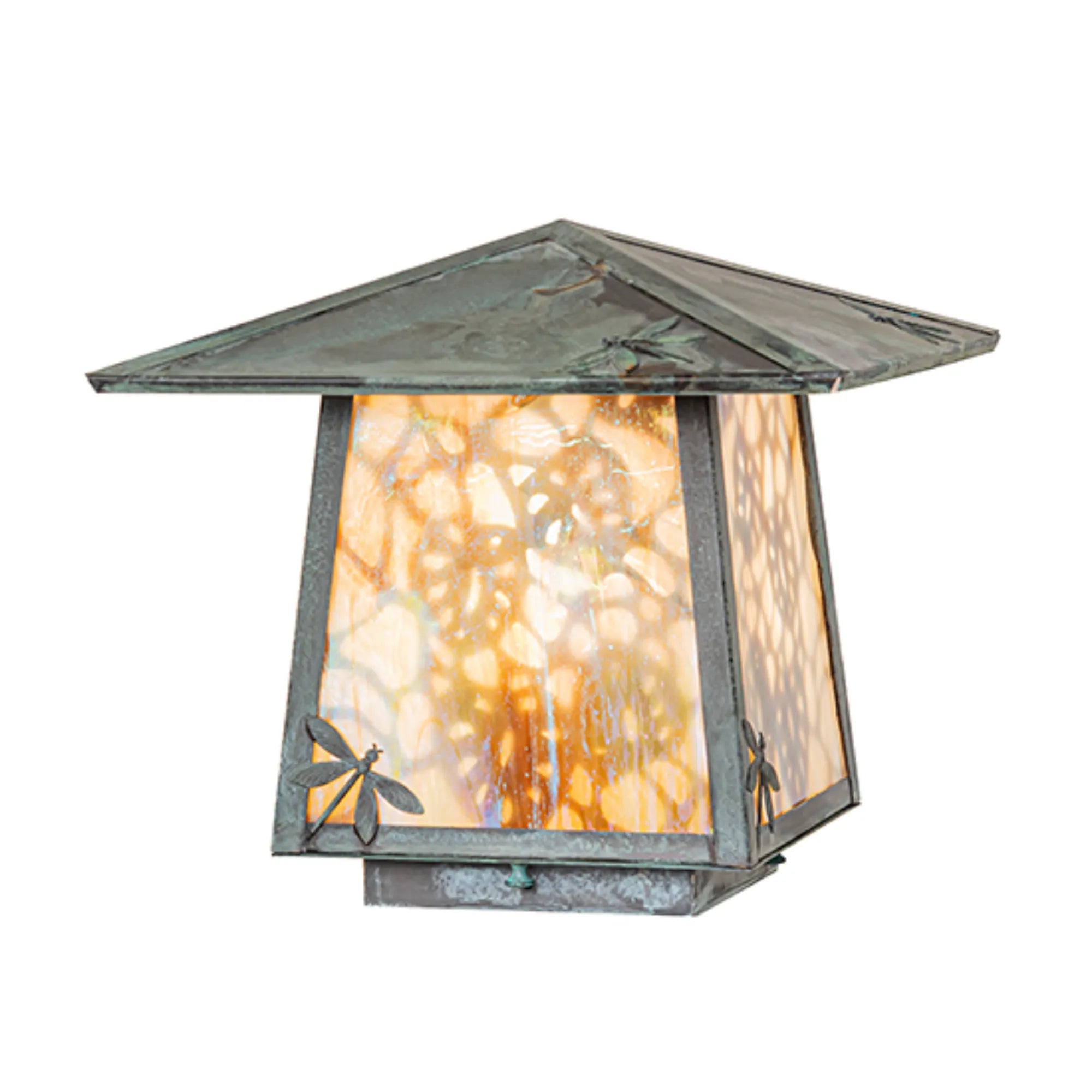 12" Square Stillwater Lotus Leaf and Dragonfly Deck Light – Meyda Lighting