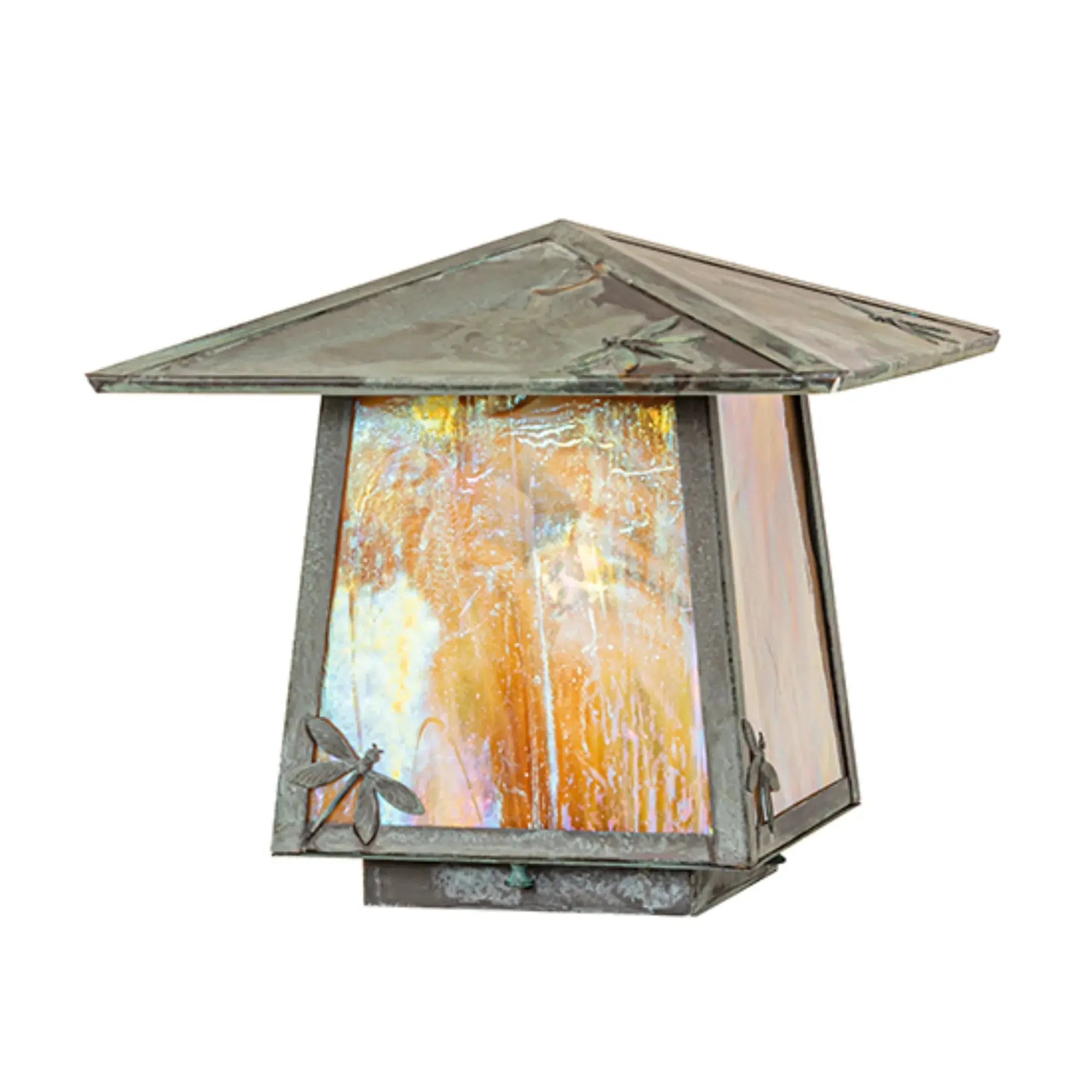 12" Square Stillwater Lotus Leaf and Dragonfly Deck Light – Meyda Lighting Meyda Lighting