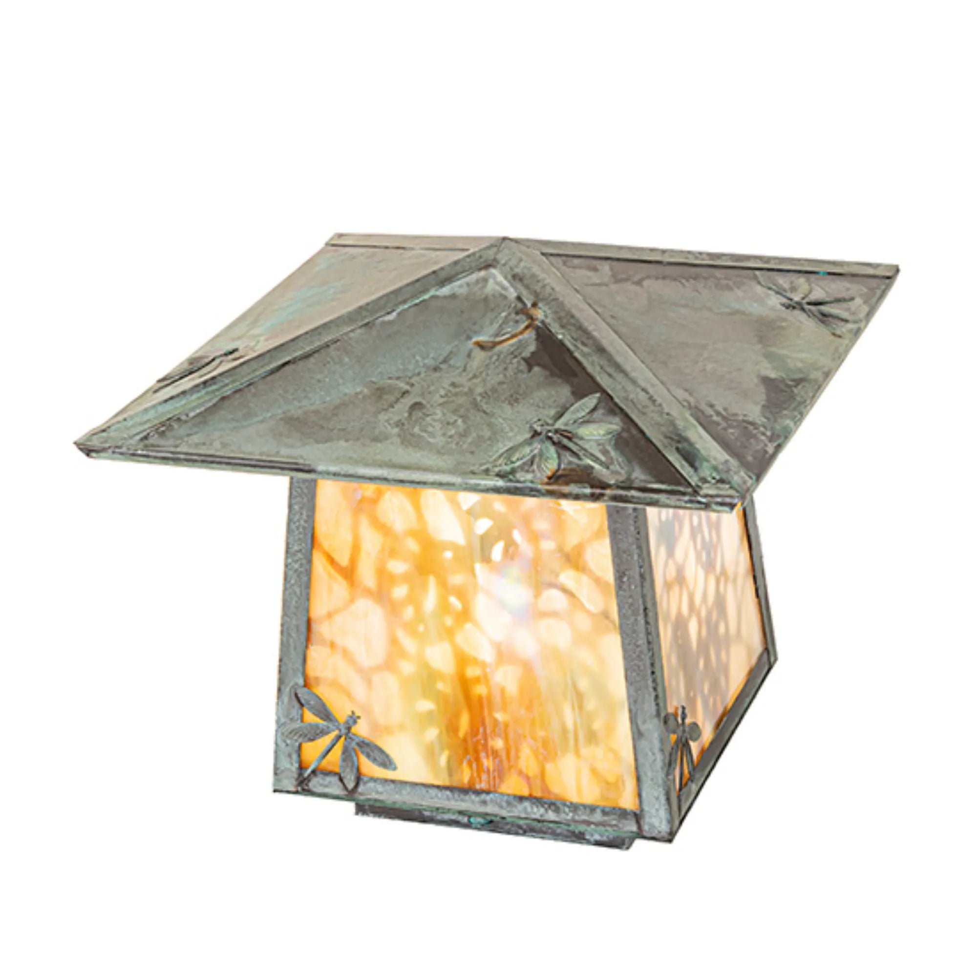 12" Square Stillwater Lotus Leaf and Dragonfly Deck Light – Meyda Lighting