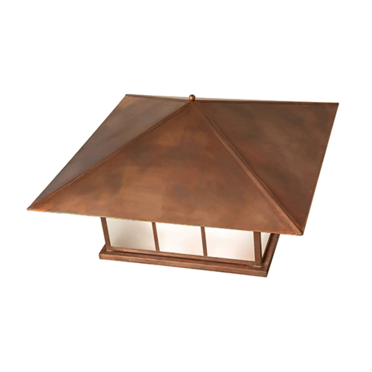 40" Square Seneca Double Bar Mission Pier Mount – Vintage Copper – Wet-Rated – Meyda Lighting Meyda Lighting
