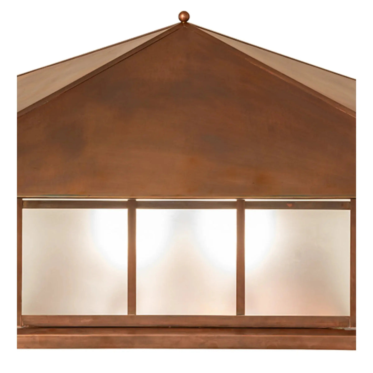 40" Square Seneca Double Bar Mission Pier Mount – Vintage Copper – Wet-Rated – Meyda Lighting Meyda Lighting