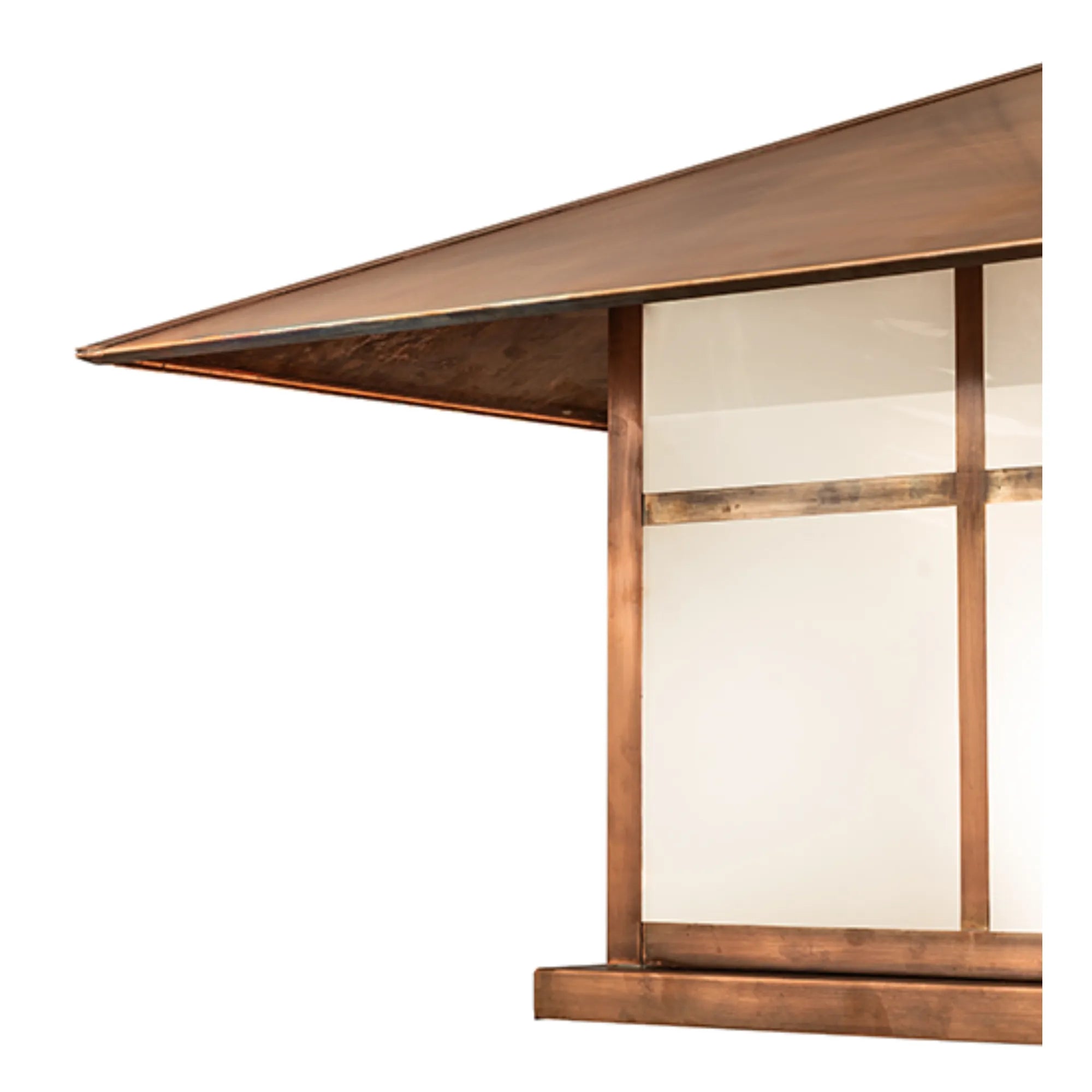 40" Square Seneca Double Bar Mission Pier Mount – Vintage Copper – Wet-Rated – Meyda Lighting