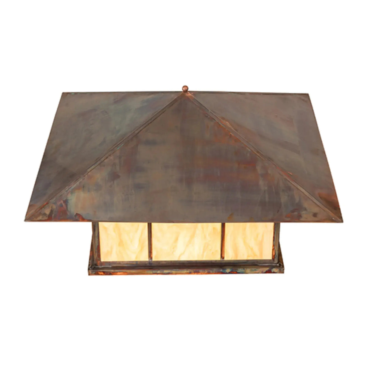 45" Square Seneca Double Bar Mission Pier Mount – Vintage Copper – Wet-Rated – Meyda Lighting Meyda Lighting