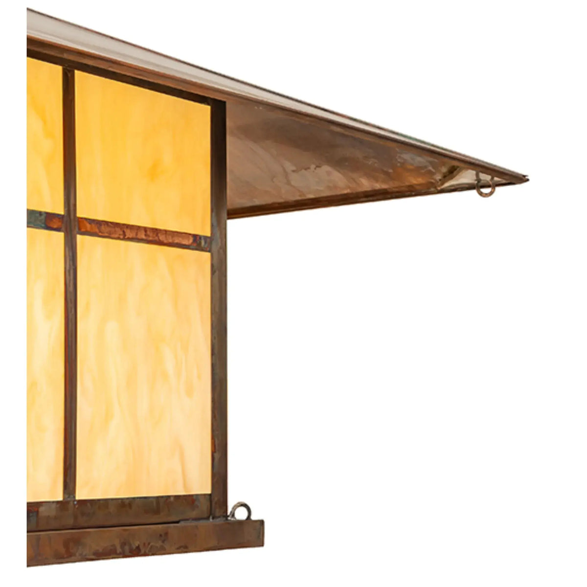 45" Square Seneca Double Bar Mission Pier Mount – Vintage Copper – Wet-Rated – Meyda Lighting Meyda Lighting