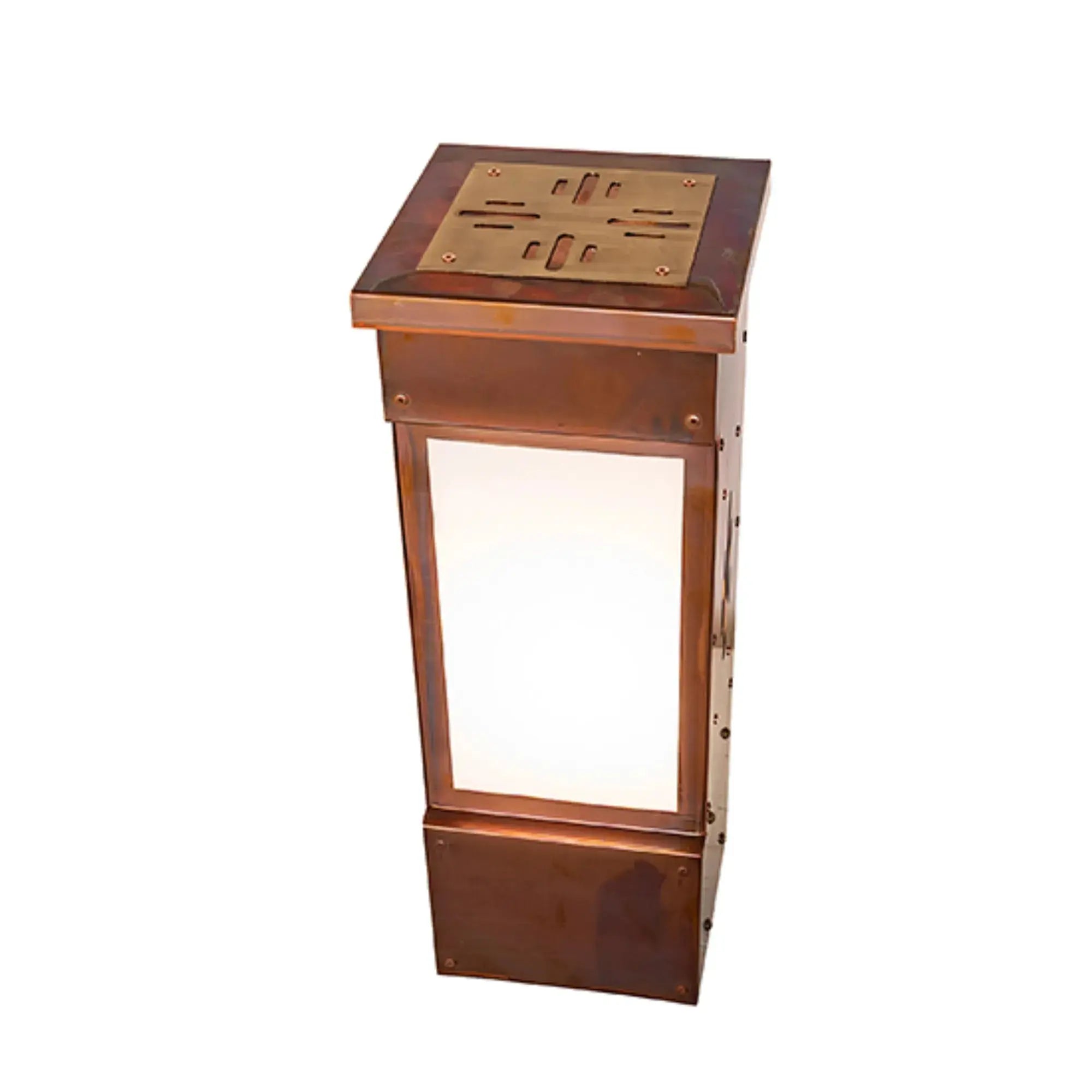 7" Square Hirshfield Deck Light – Vintage Copper – Statuario Idalight – Wet-Rated – Meyda Lighting Meyda Lighting