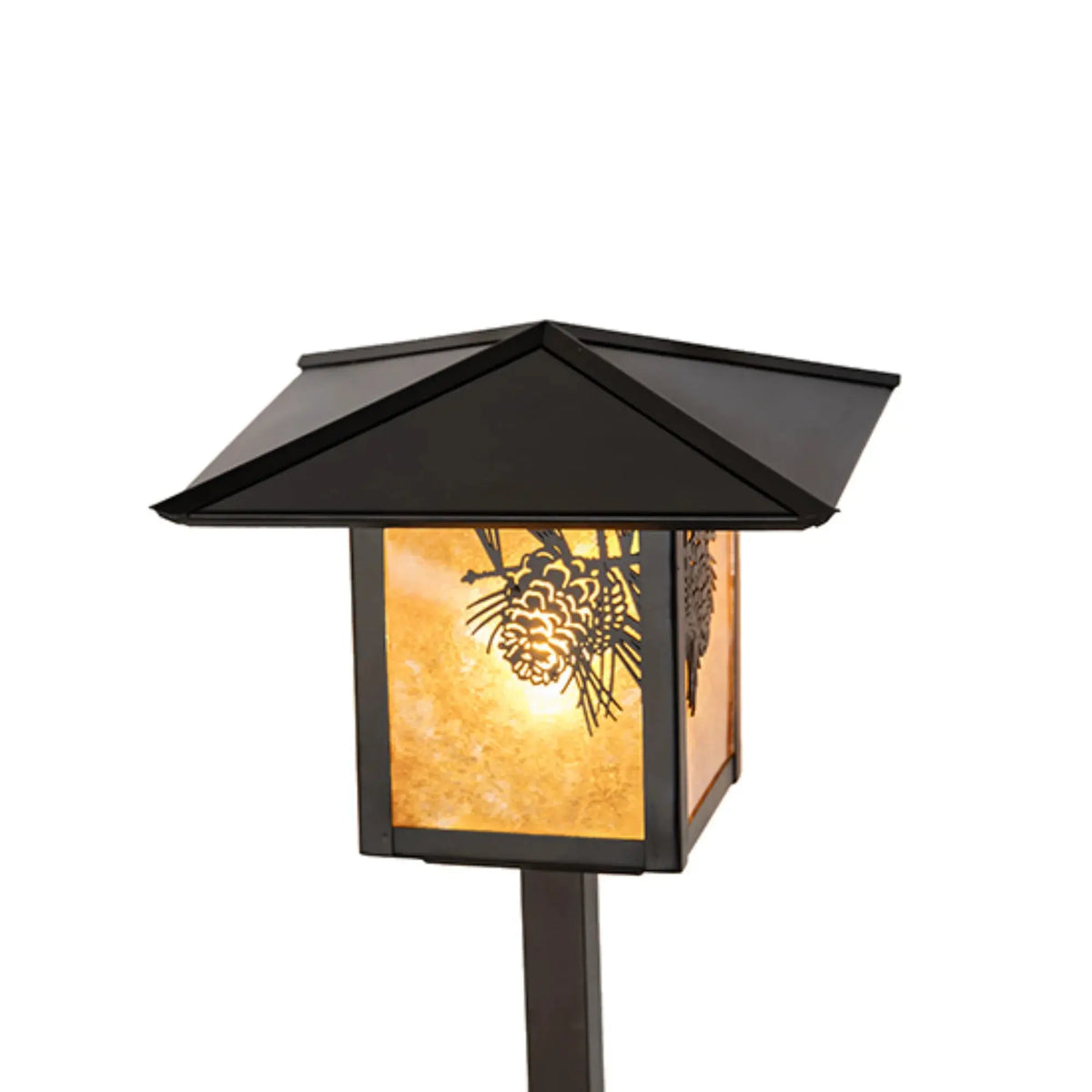 22" High Seneca Winter Pine Landscape Fixture – Craftsman Brown – Wet-Rated – Meyda Lighting Meyda Lighting