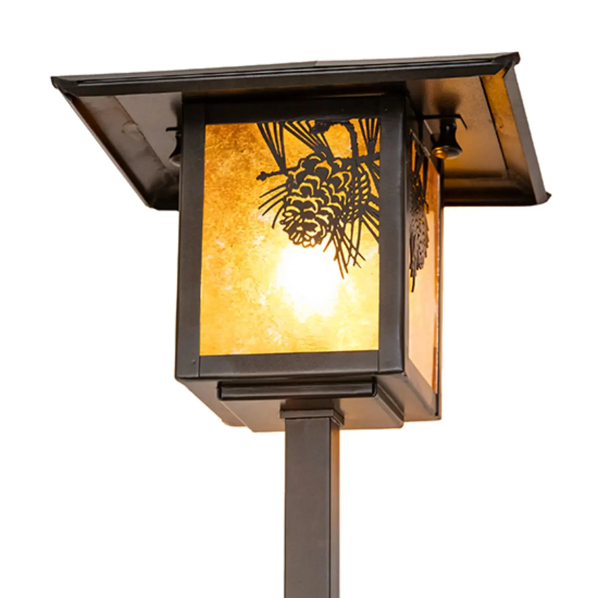 22" High Seneca Winter Pine Landscape Fixture – Craftsman Brown – Wet-Rated – Meyda Lighting Meyda Lighting