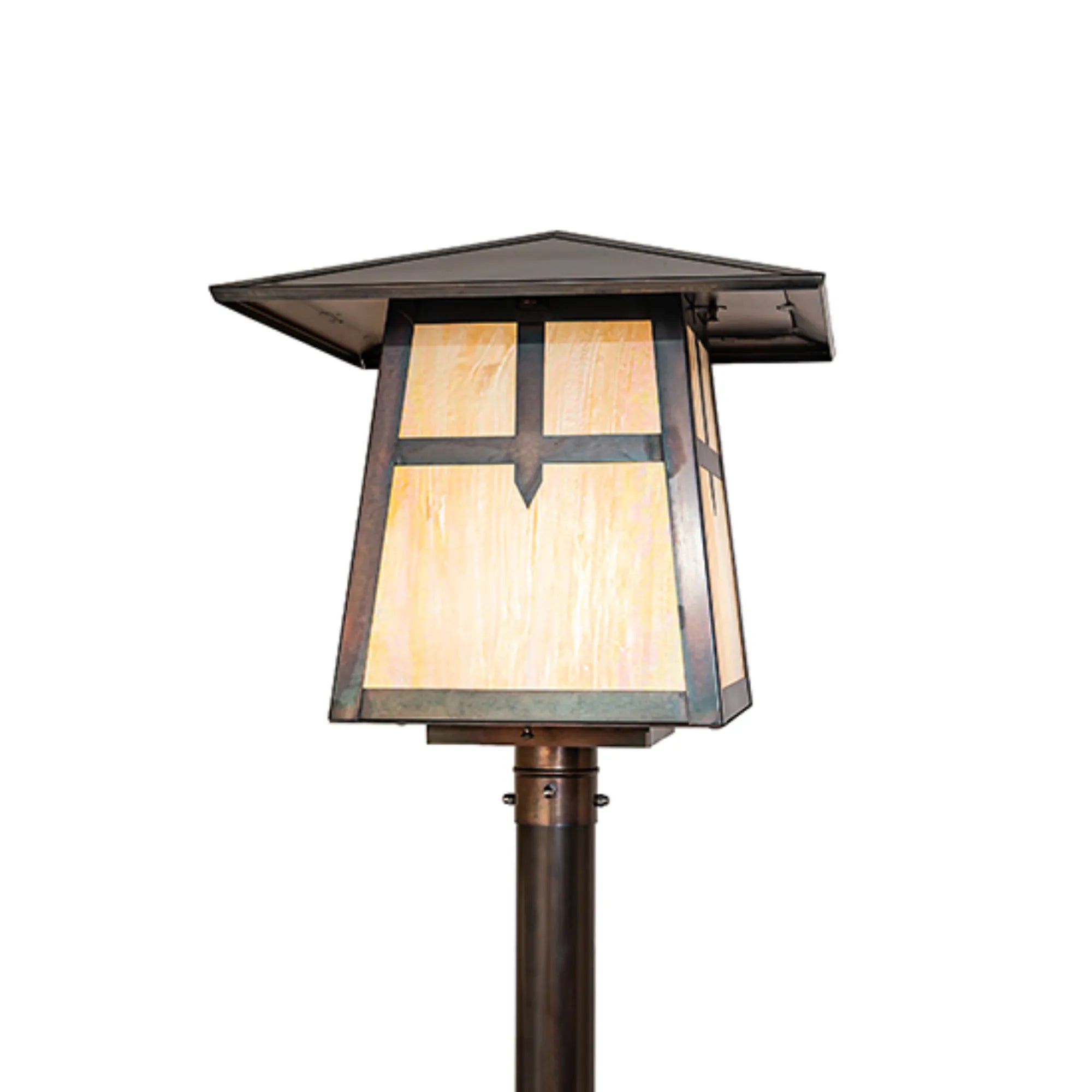 20" Square Stillwater Cross Mission Post Mount – Meyda Lighting