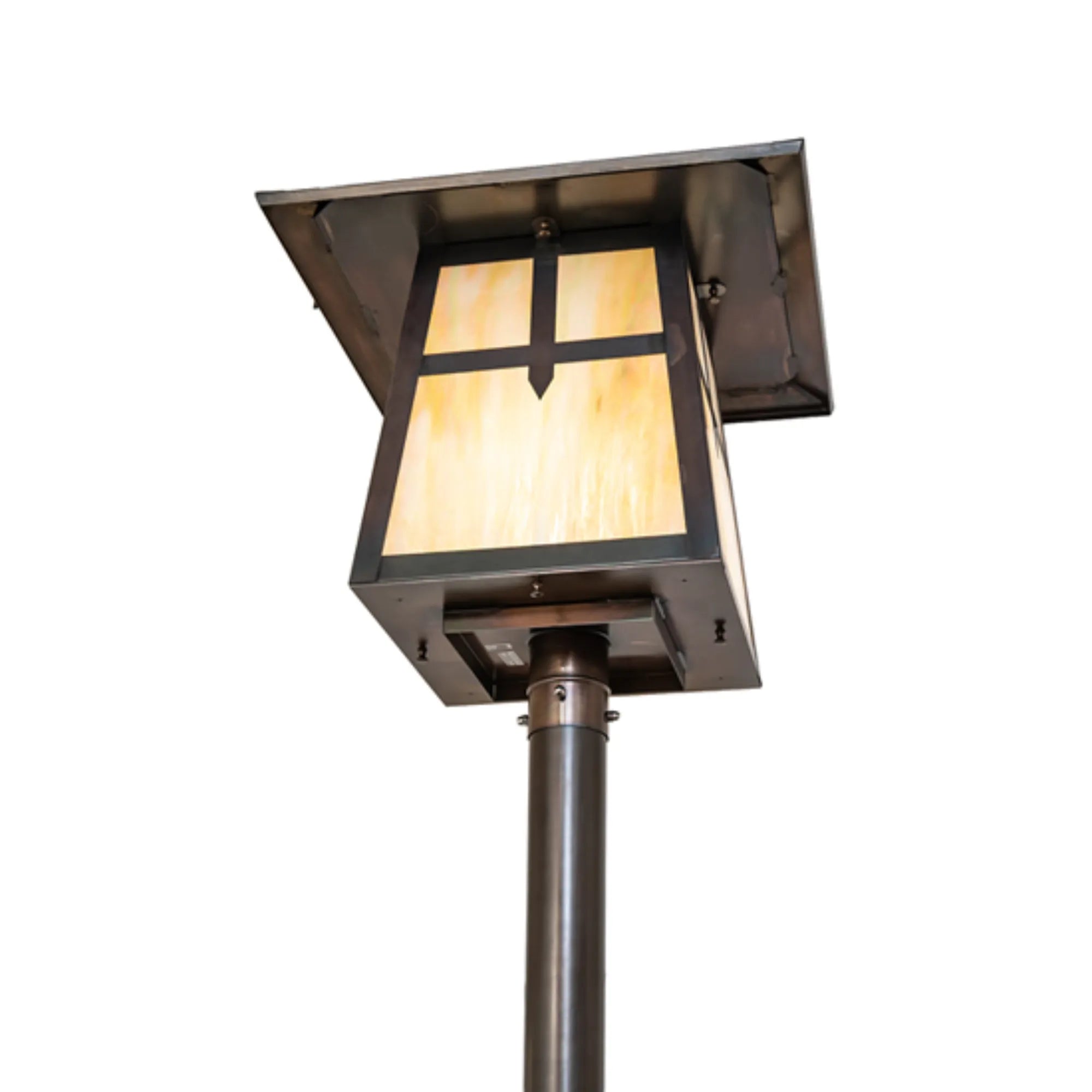 20" Square Stillwater Cross Mission Post Mount – Meyda Lighting