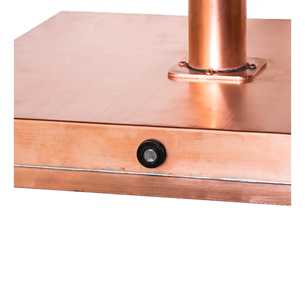 18" Square Corrina Pier Mount – Raw Copper/Clear Gloss – Wet-Rated – Meyda Lighting Meyda Lighting