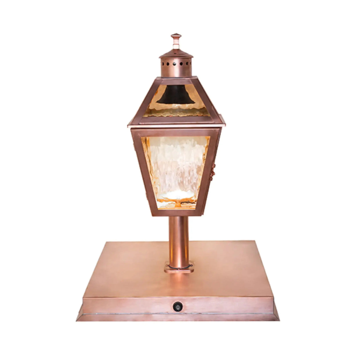 18" Square Corrina Pier Mount – Raw Copper/Clear Gloss – Wet-Rated – Meyda Lighting Meyda Lighting