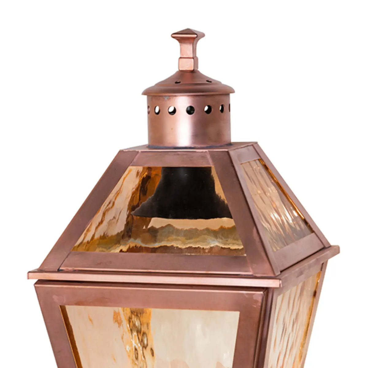 18" Square Corrina Pier Mount – Raw Copper/Clear Gloss – Wet-Rated – Meyda Lighting Meyda Lighting