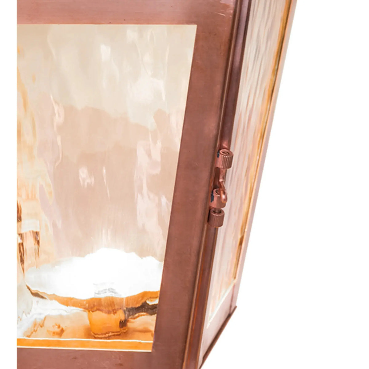 18" Square Corrina Pier Mount – Raw Copper/Clear Gloss – Wet-Rated – Meyda Lighting Meyda Lighting
