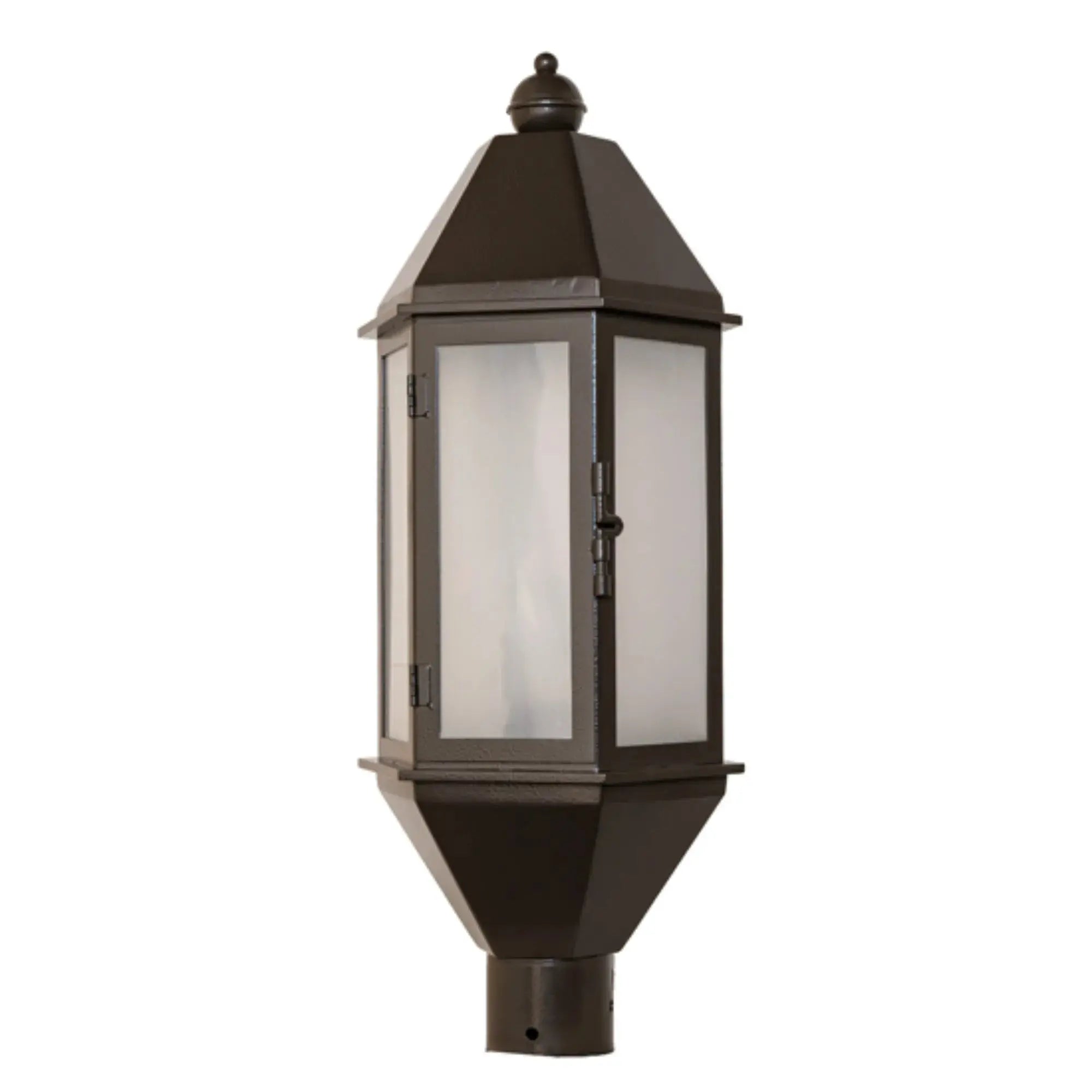 10" Wide Plaza Lantern Post Mount – Exterior Textured Timeless Bronze – Wet-Rated – Meyda Lighting Meyda Lighting
