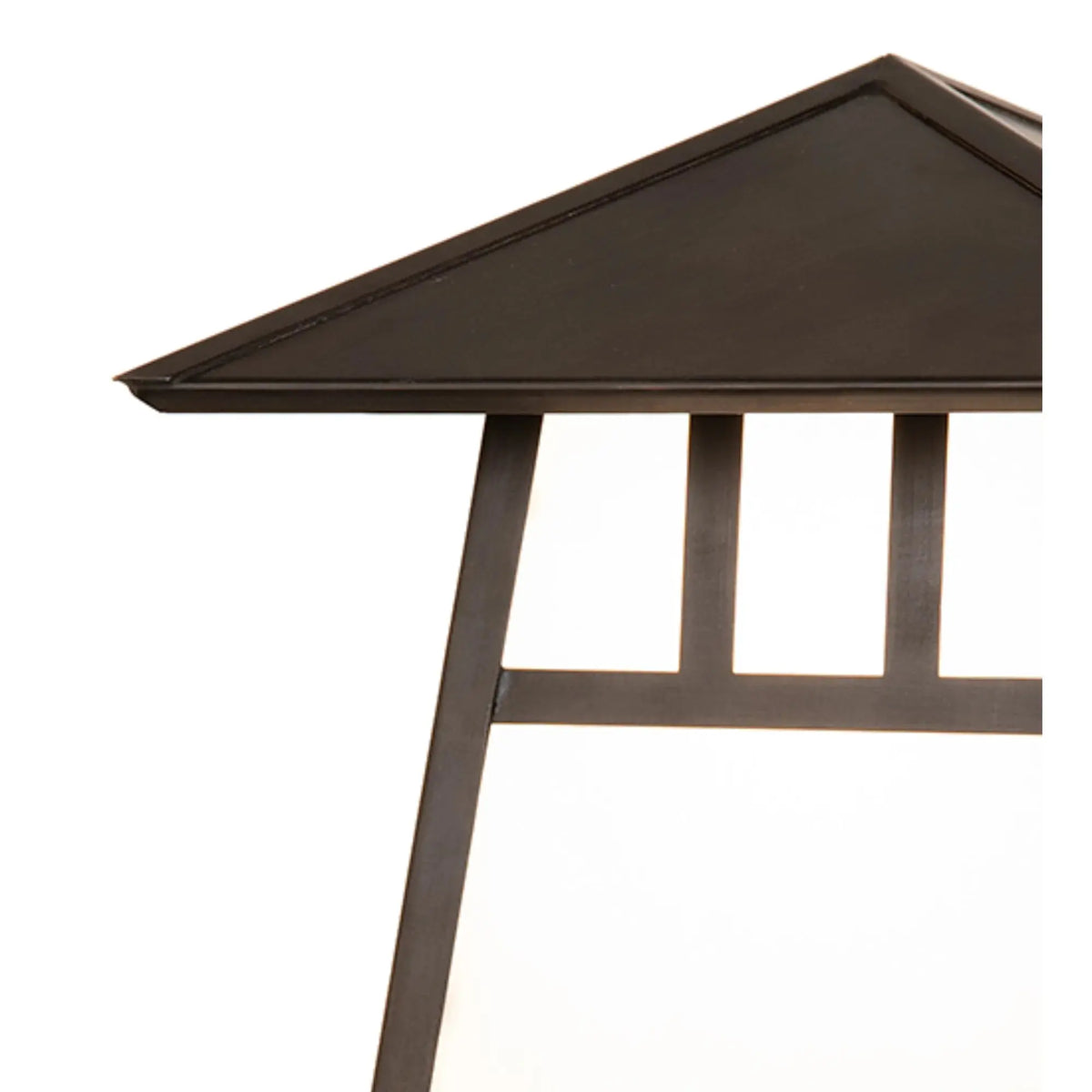8" Square Stillwater Double Bar Mission Post Mount – Black Patina – Wet-Rated – Meyda Lighting Meyda Lighting