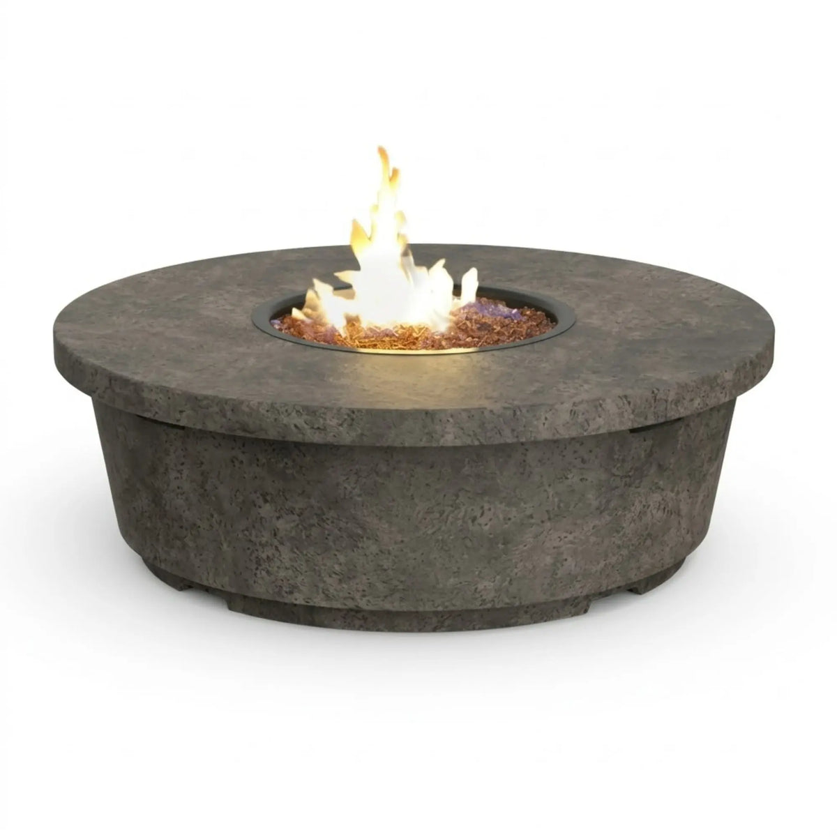 American Fyre Designs Contempo Round 47" GFRC Gas Fire Pit Table American Fyre Designs