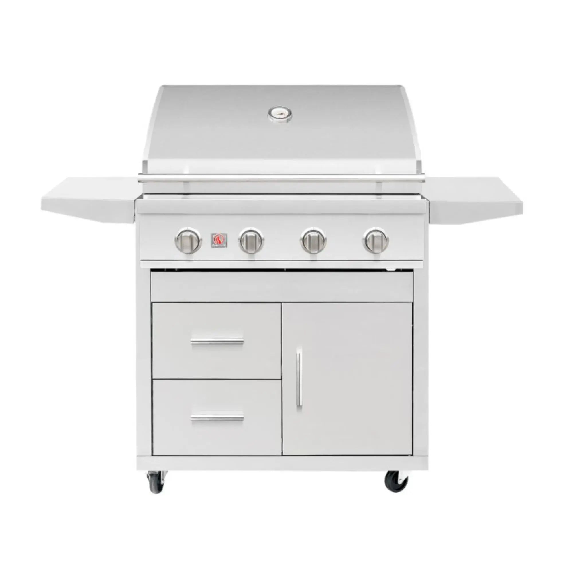 Summerset Sizzler 32" 4-Burner Freestanding Gas Grill w/ Cart — 48,000 BTU | SZR32 Summerset