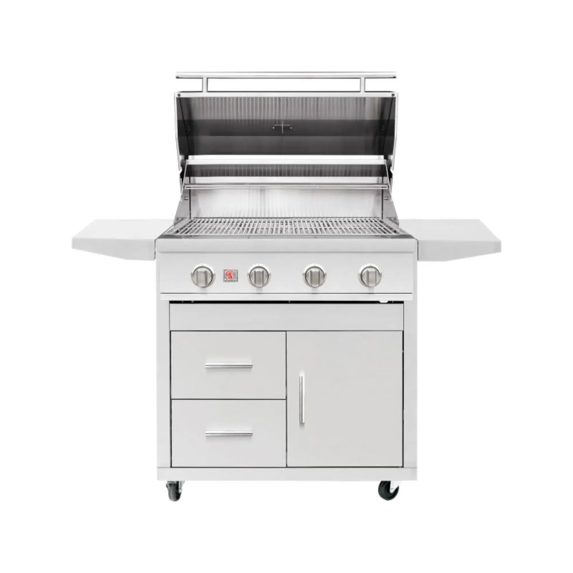 Summerset Sizzler 32" 4-Burner Freestanding Gas Grill w/ Cart — 48,000 BTU | SZR32 Summerset