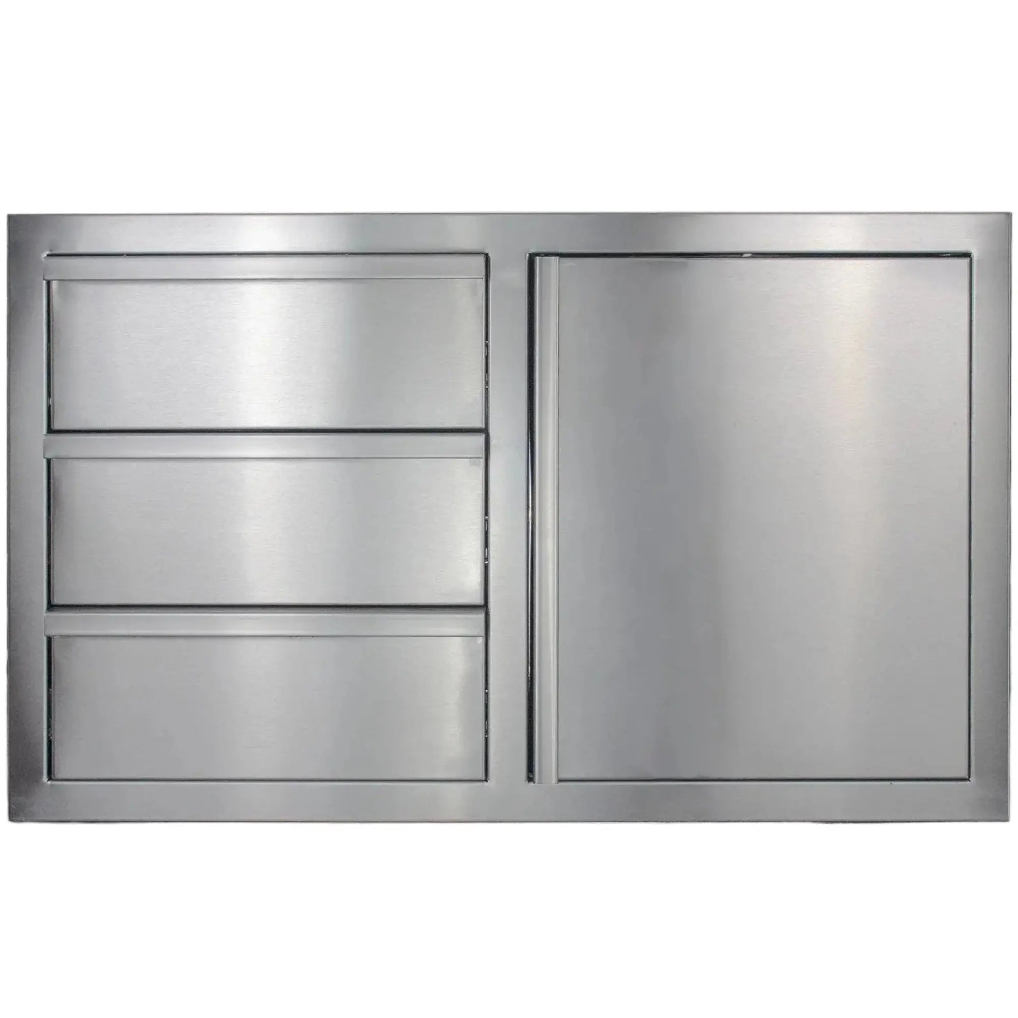 American Made Grills 36" Triple Drawer Combo (DC3-36-AMG) — 3 Drawers + Access Door, 304 SS, Flush Mount American Made Grills