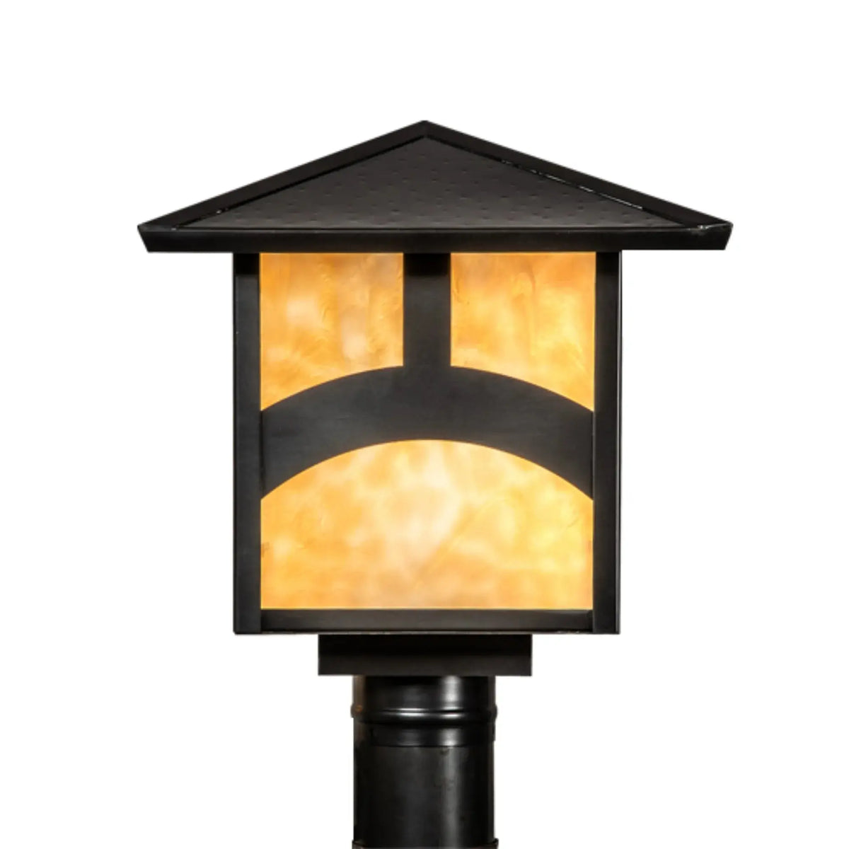 12" Square Seneca Hill Top Post Mount – Craftsman Brown – Wet-Rated – Meyda Lighting Meyda Lighting