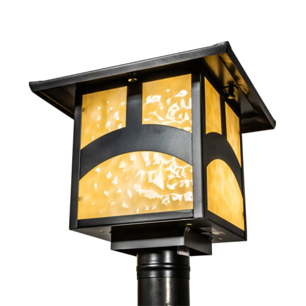 12" Square Seneca Hill Top Post Mount – Craftsman Brown – Wet-Rated – Meyda Lighting Meyda Lighting