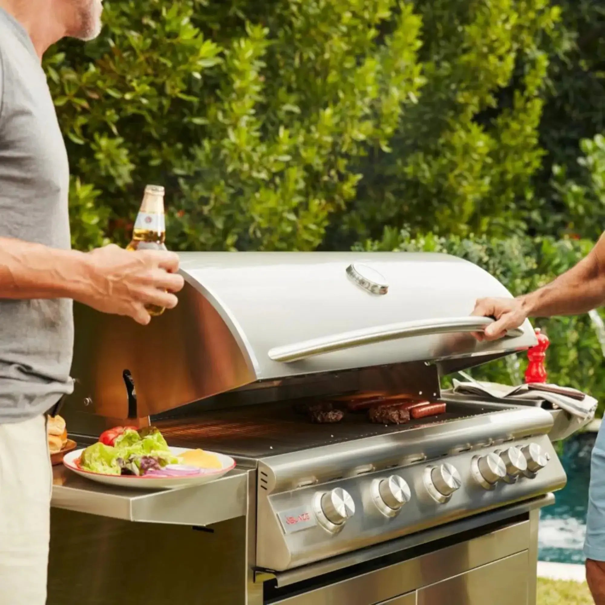 Blaze LTE+ 40-Inch 5-Burner Freestanding Gas Grill with Cart Blaze