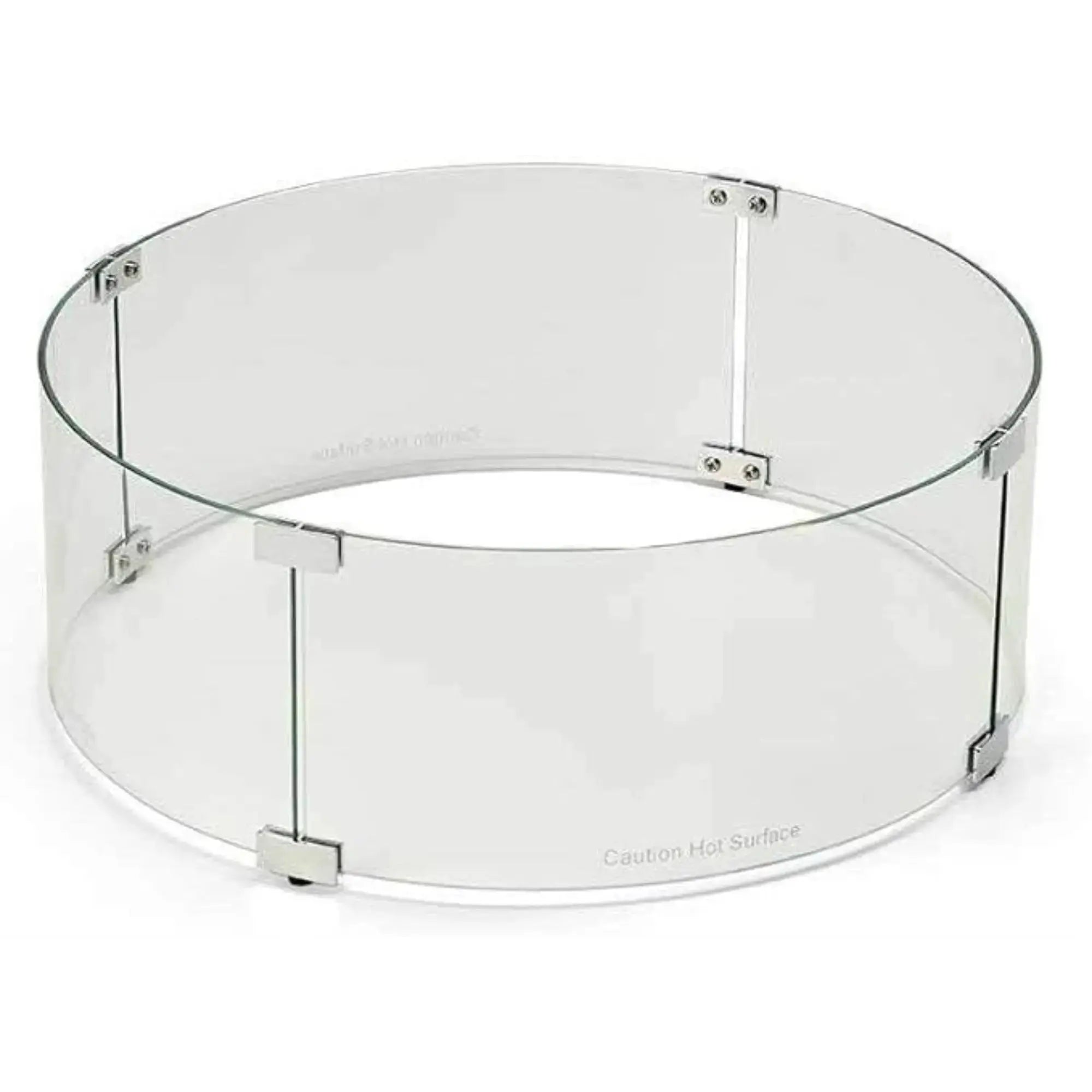 HPC WG23-RD Round Fire Pit Glass Wind Guard – 23 Inch HPC