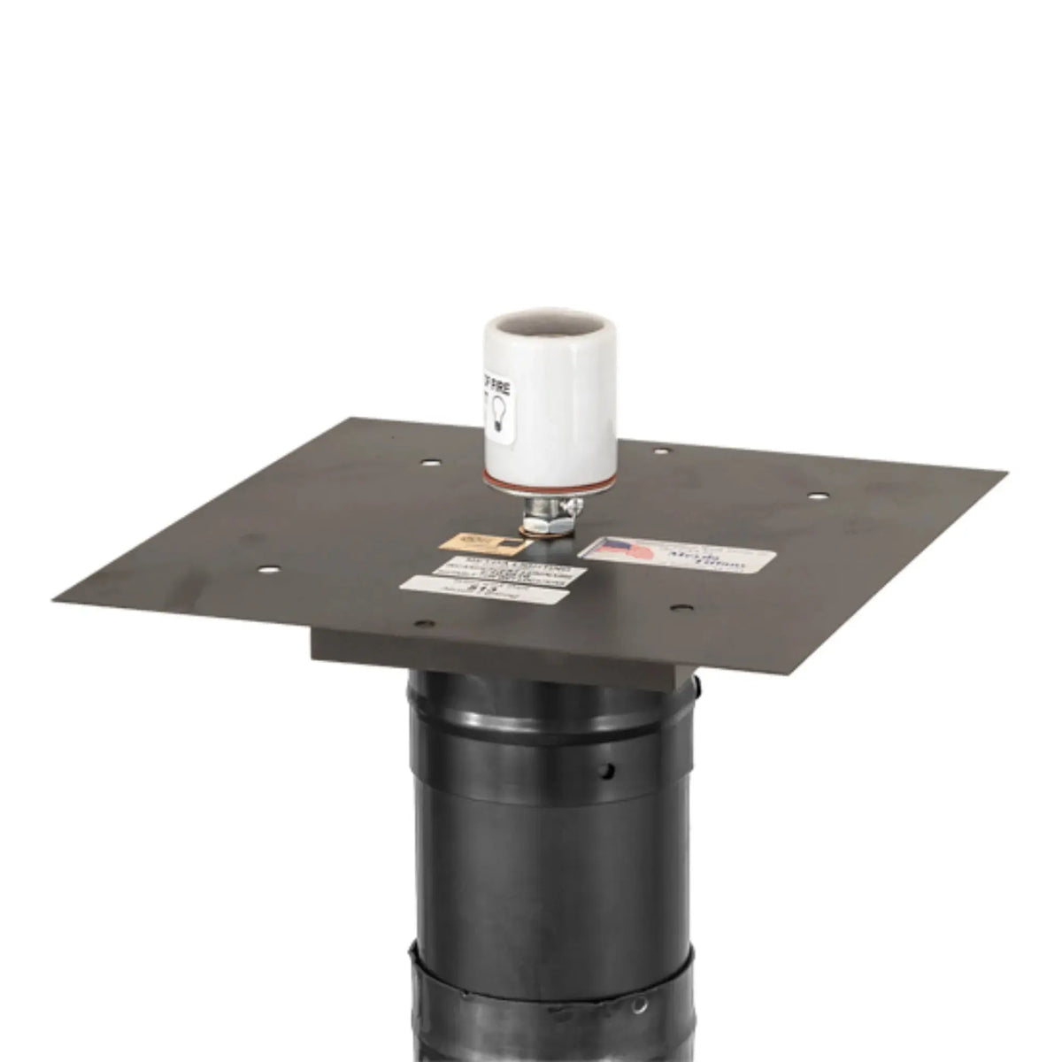 12.25" Square Stillwater Hill Top Post Mount – Craftsman Brown – Wet-Rated – Meyda Lighting Meyda Lighting
