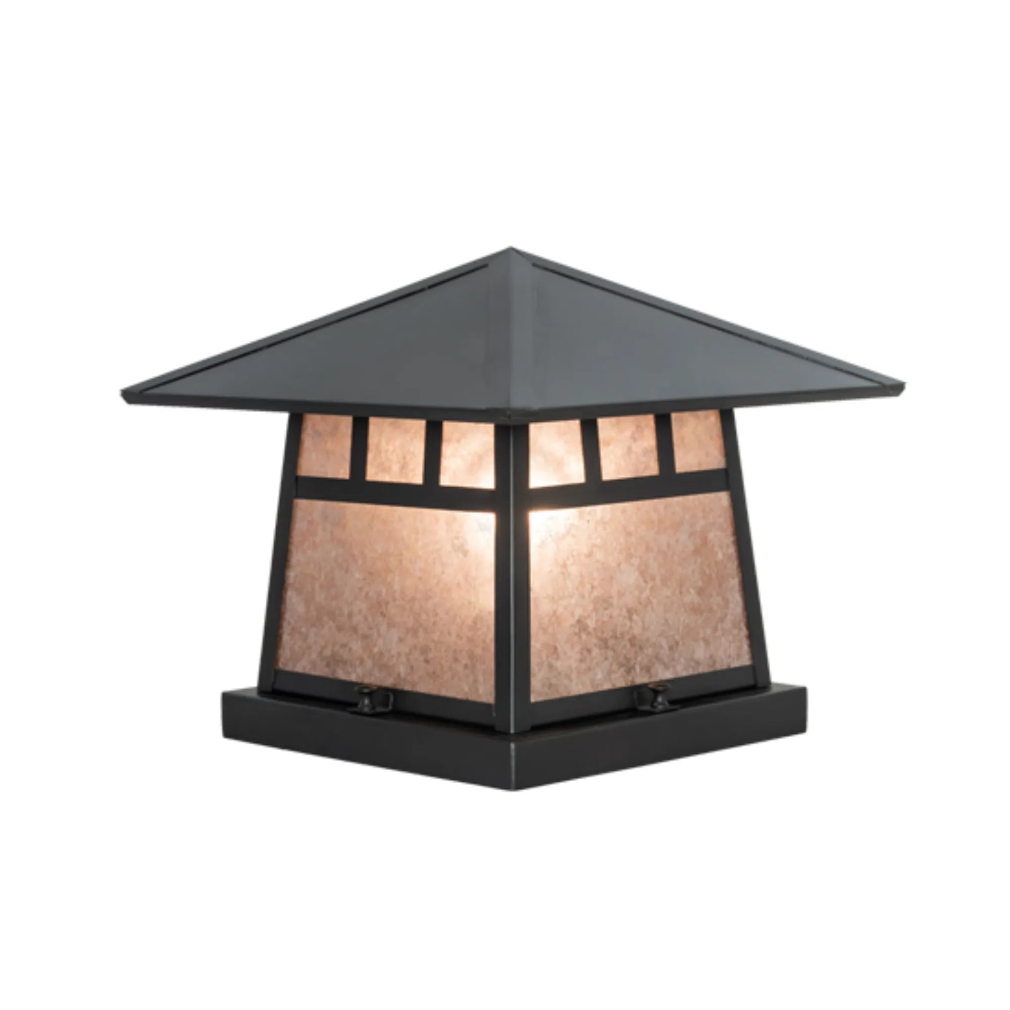 12" Square Stillwater Double Bar Mission Pier Mount – Meyda Lighting