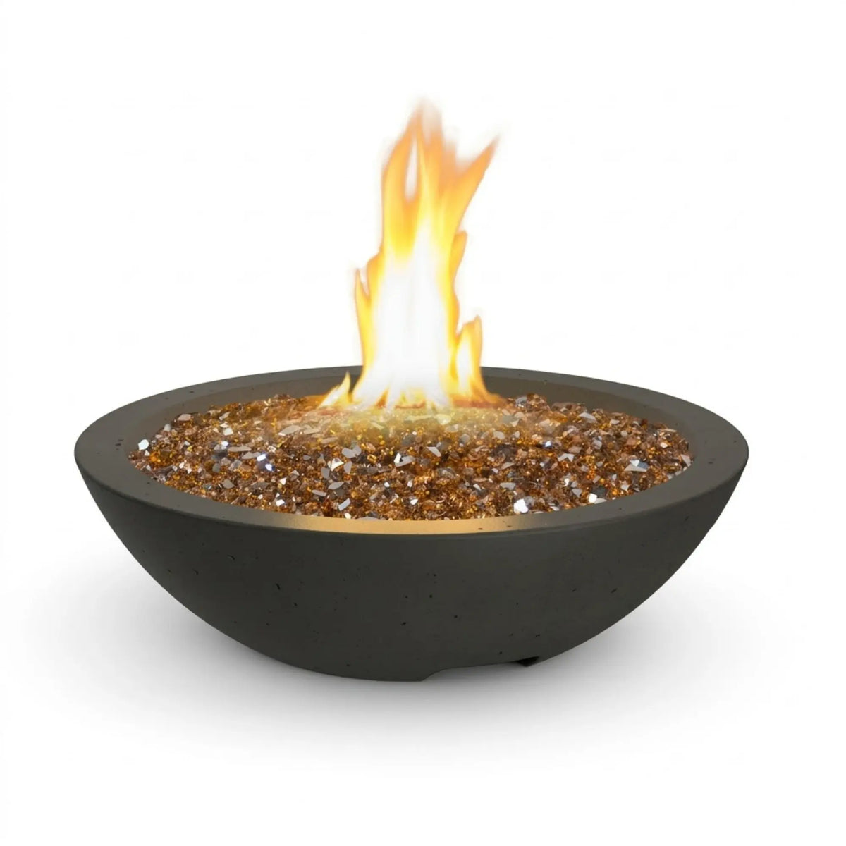 American Fyre Designs Marseille 24" Round GFRC Gas Fire Bowl American Fyre Designs