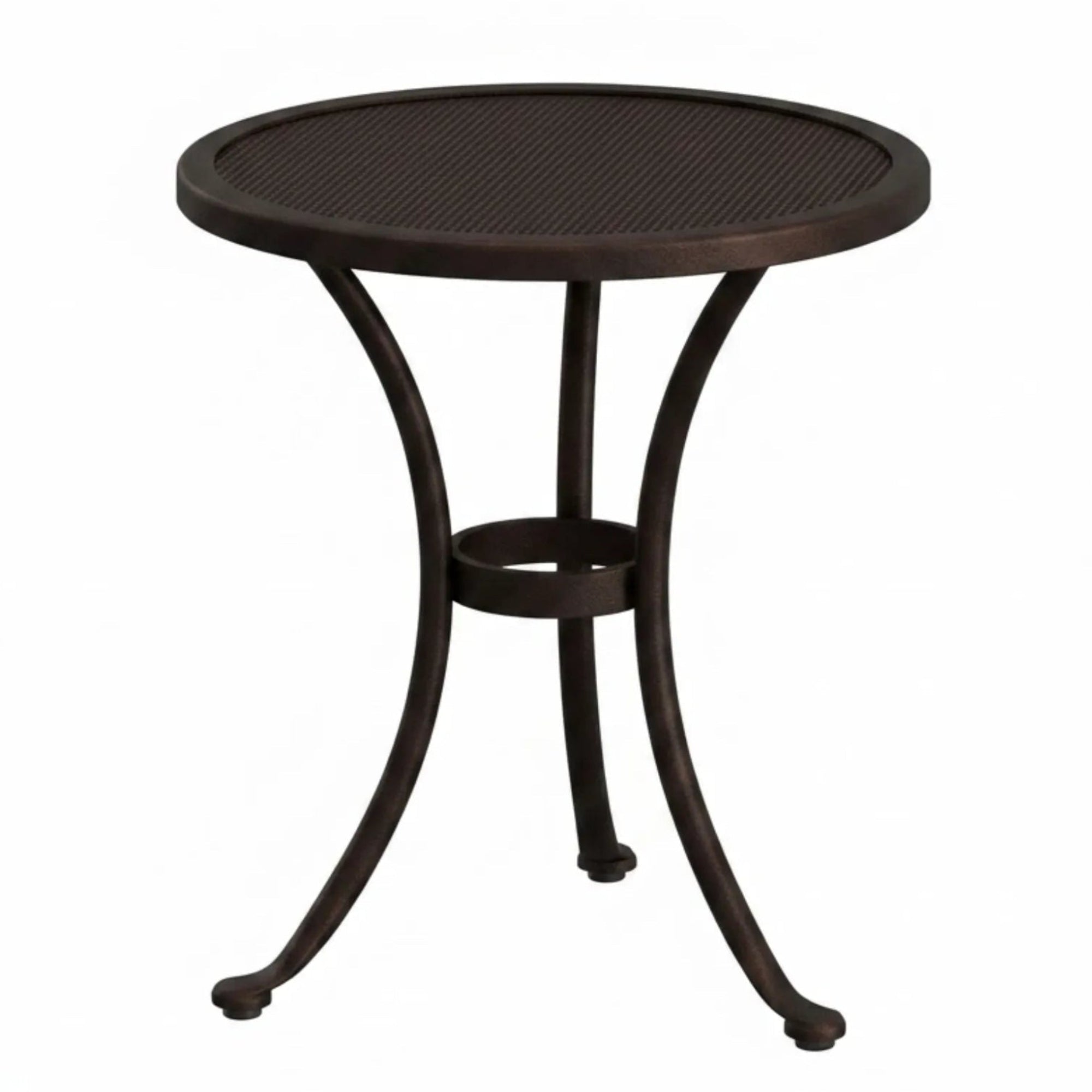 O.W. Lee 24" Round Micro Mesh Outdoor Side Table — QS-51-LT20MMRD O.W. Lee