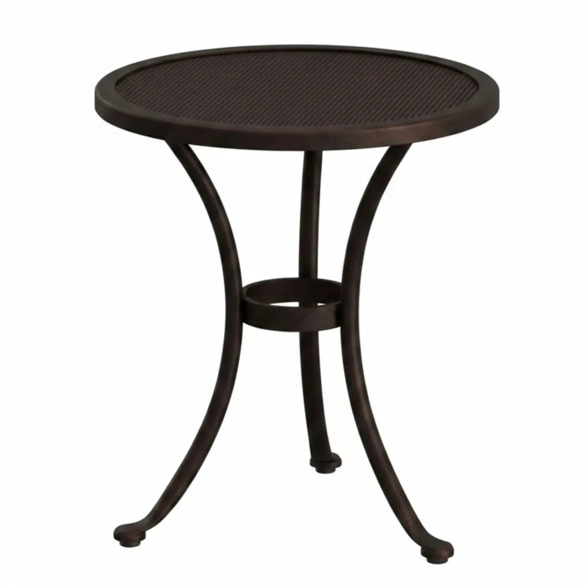 O.W. Lee 24" Round Micro Mesh Outdoor Side Table — QS-51-LT20MMRD O.W. Lee