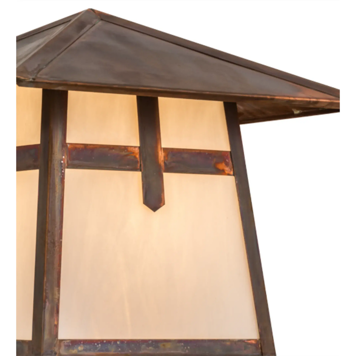 12"Sq Stillwater Cross Mission Post Mount – Vintage Copper – Wet-Rated – Meyda Lighting Meyda Lighting