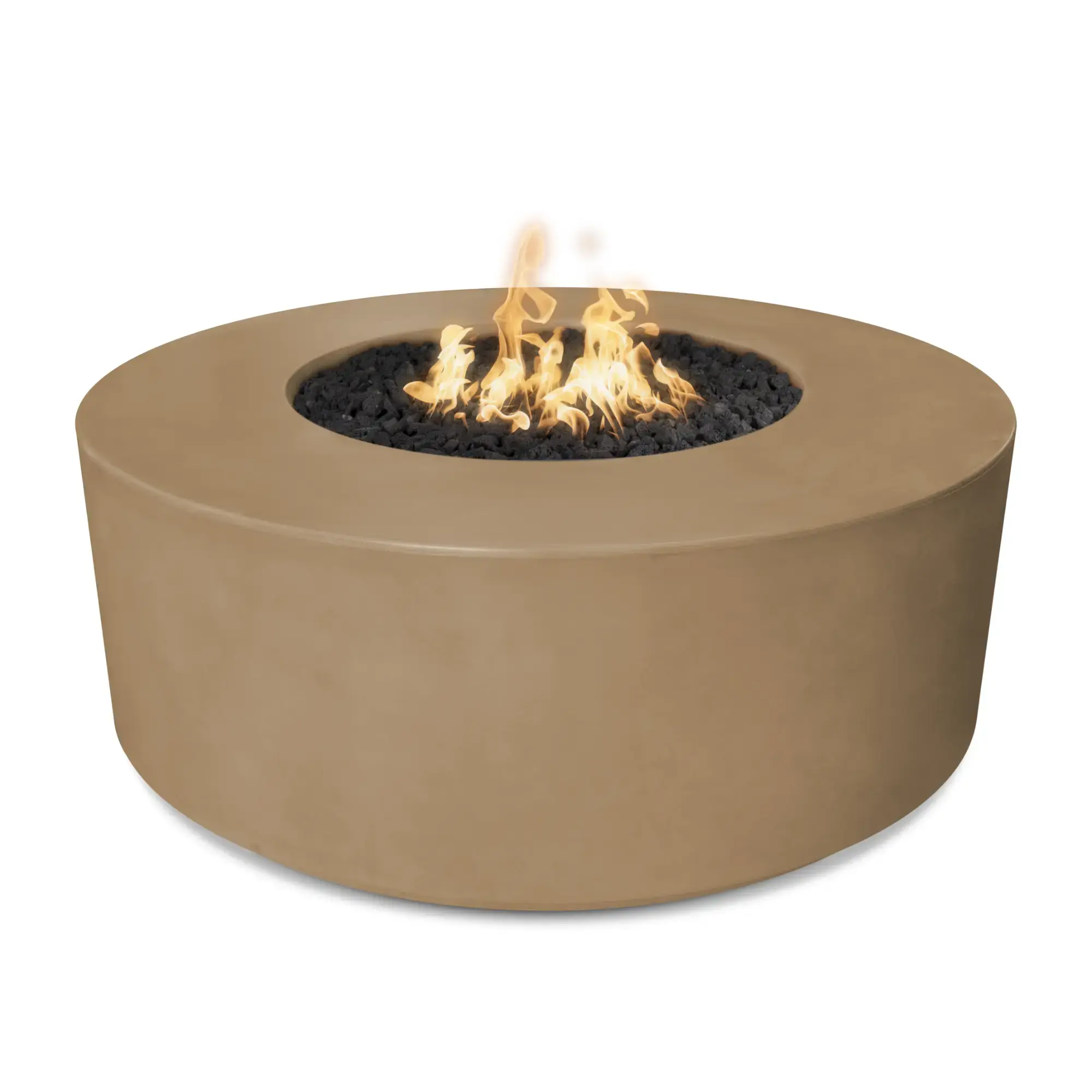 Florence 54" Round Concrete Gas Fire Pit – The Outdoor Plus The Outdoor Plus