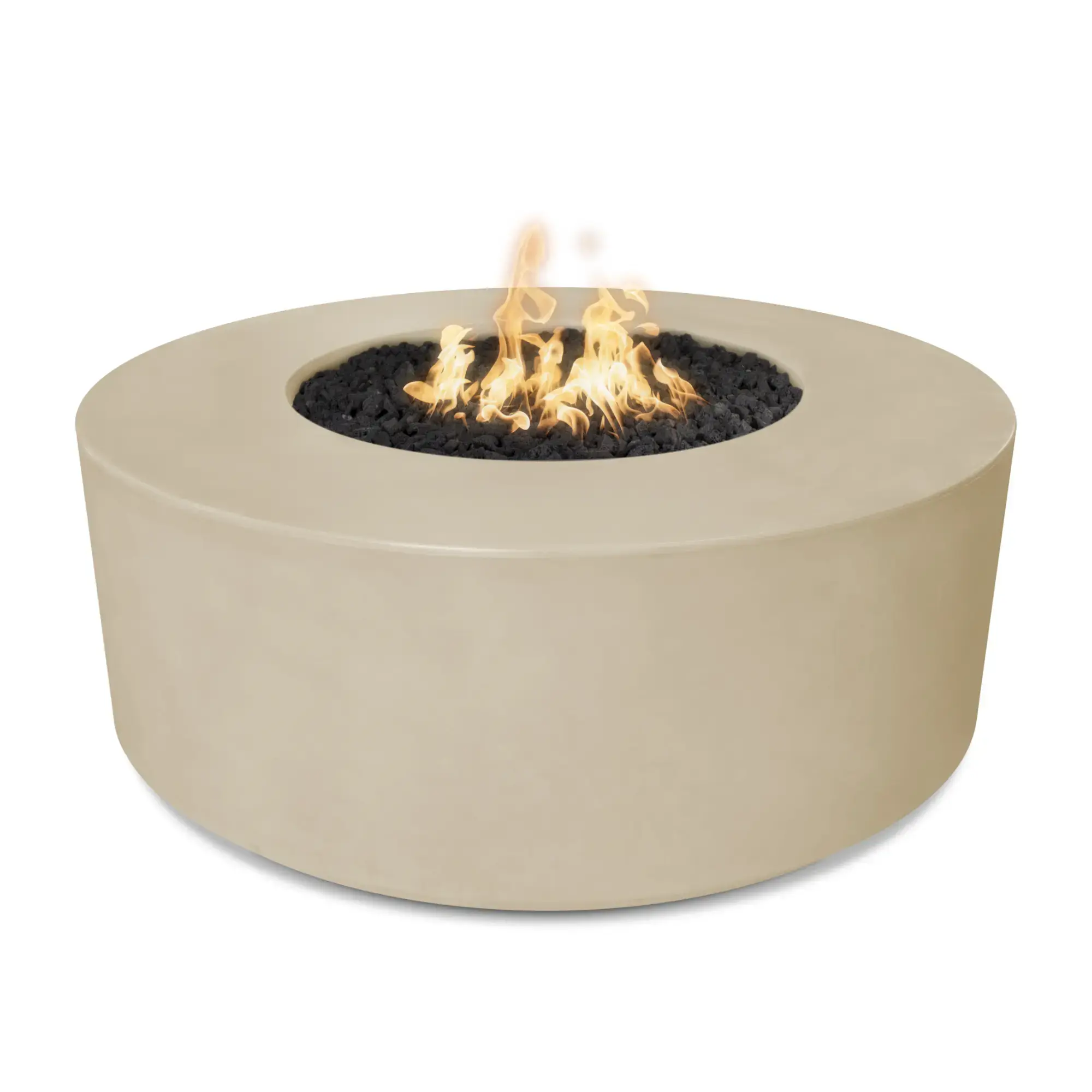 Florence 54" Round Concrete Gas Fire Pit – The Outdoor Plus The Outdoor Plus