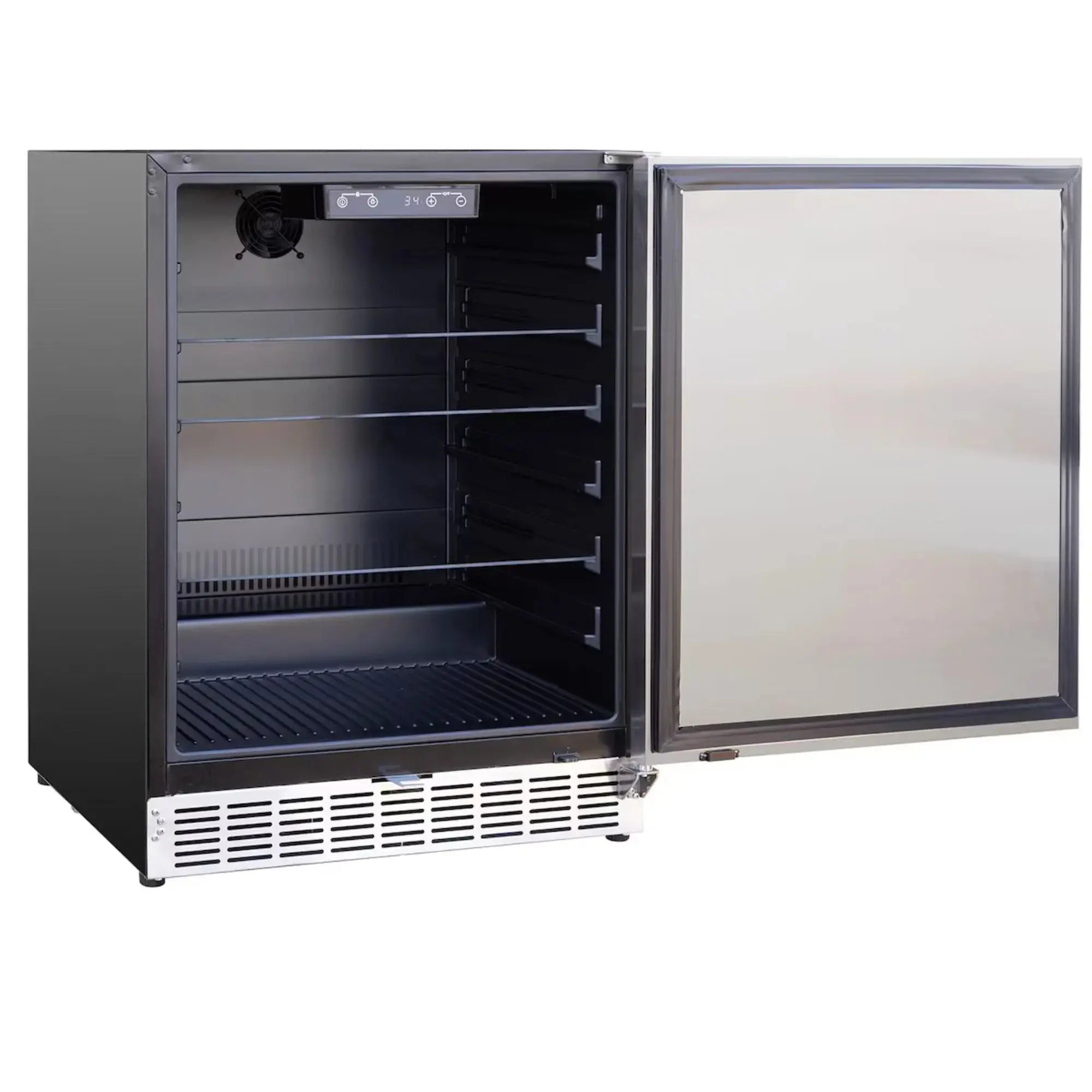 Summerset 24" 5.1 Cu. Ft. Outdoor Rated Refrigerator — Stainless Steel Door, 161-Can capacity | RFR-24S-A Summerset