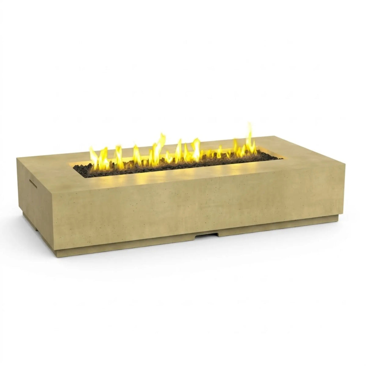 American Fyre Designs Legend Long 72" Rectangular GFRC Gas Fire Pit Table American Fyre Designs