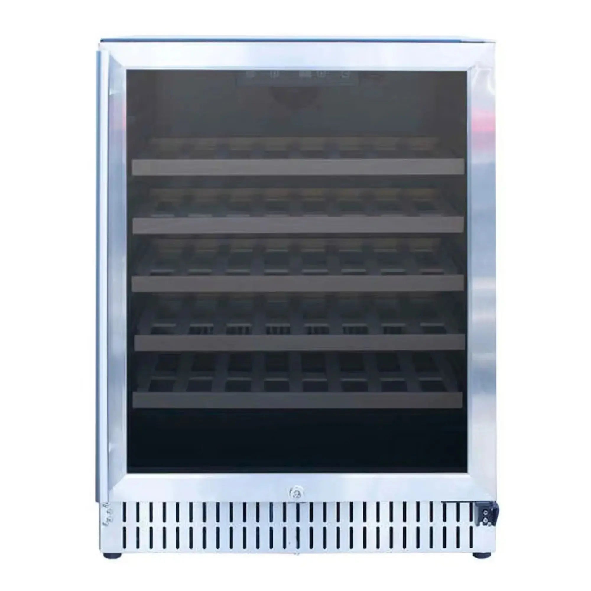Summerset 24" Outdoor Rated Single Zone Wine Cooler — 5.3 Cu. Ft., 46-Bottle capacity | RFR-24W Summerset