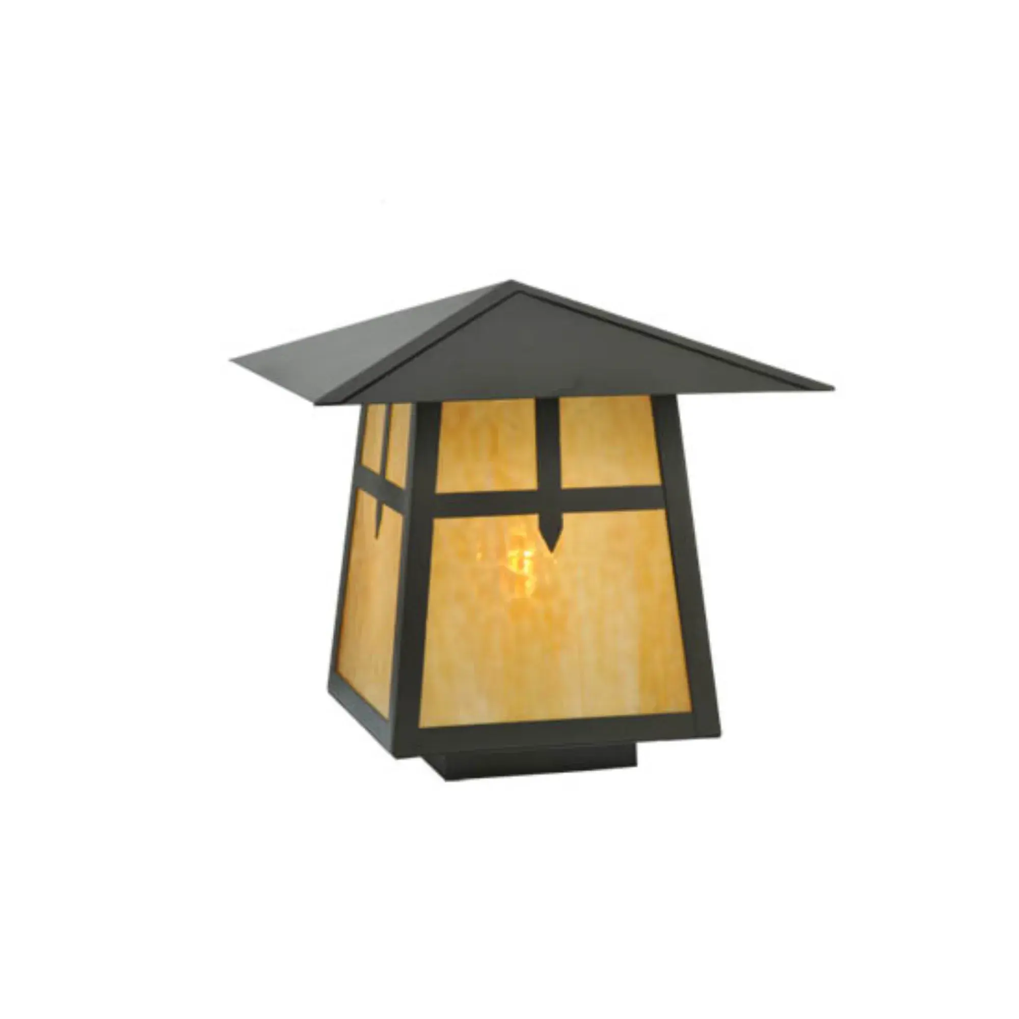 20"Sq Stillwater Cross Mission Pier Mount – Timeless Bronze – Wet-Rated – Meyda Lighting Meyda Lighting